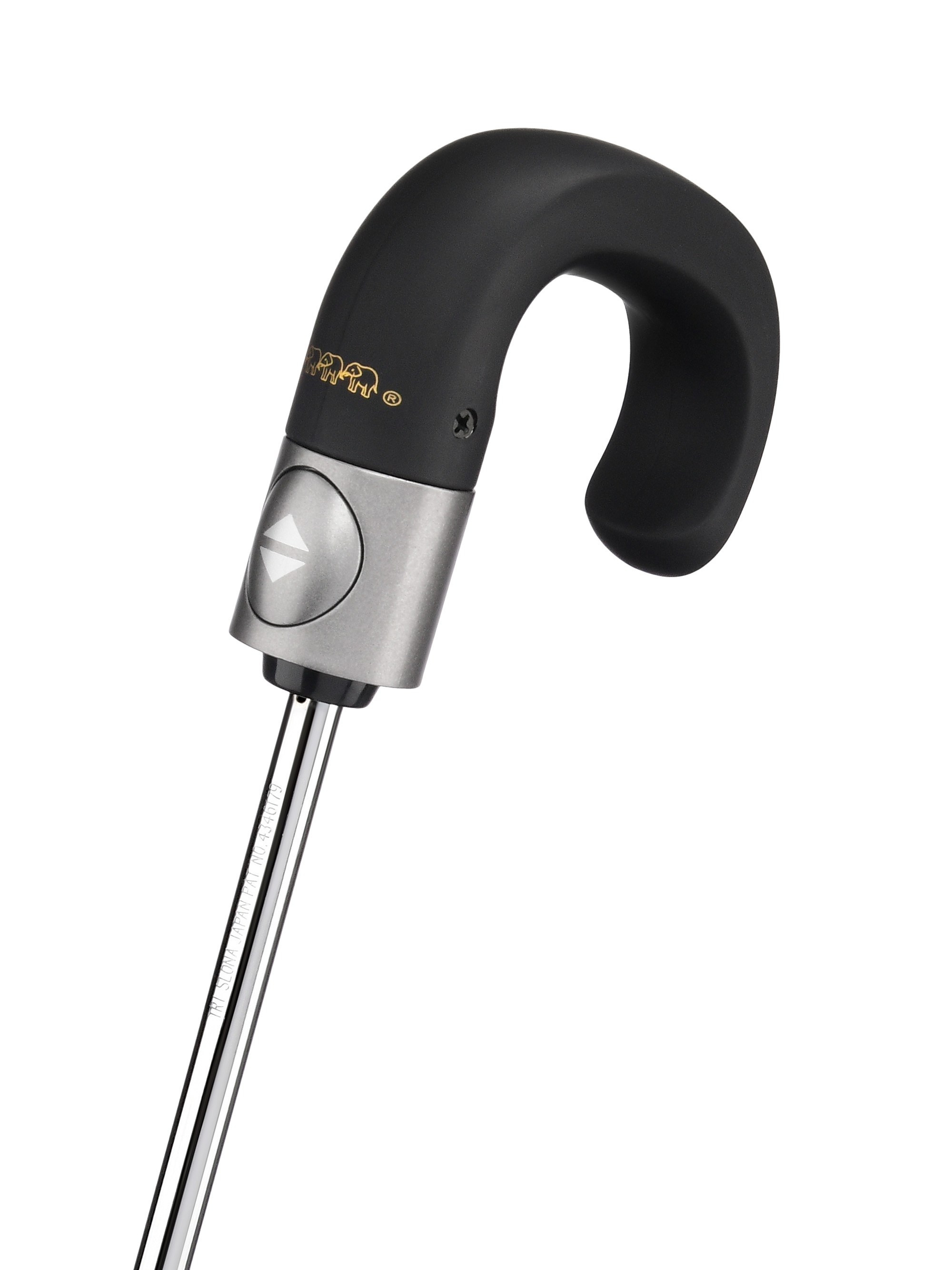 матовая чёрная ручка зонта