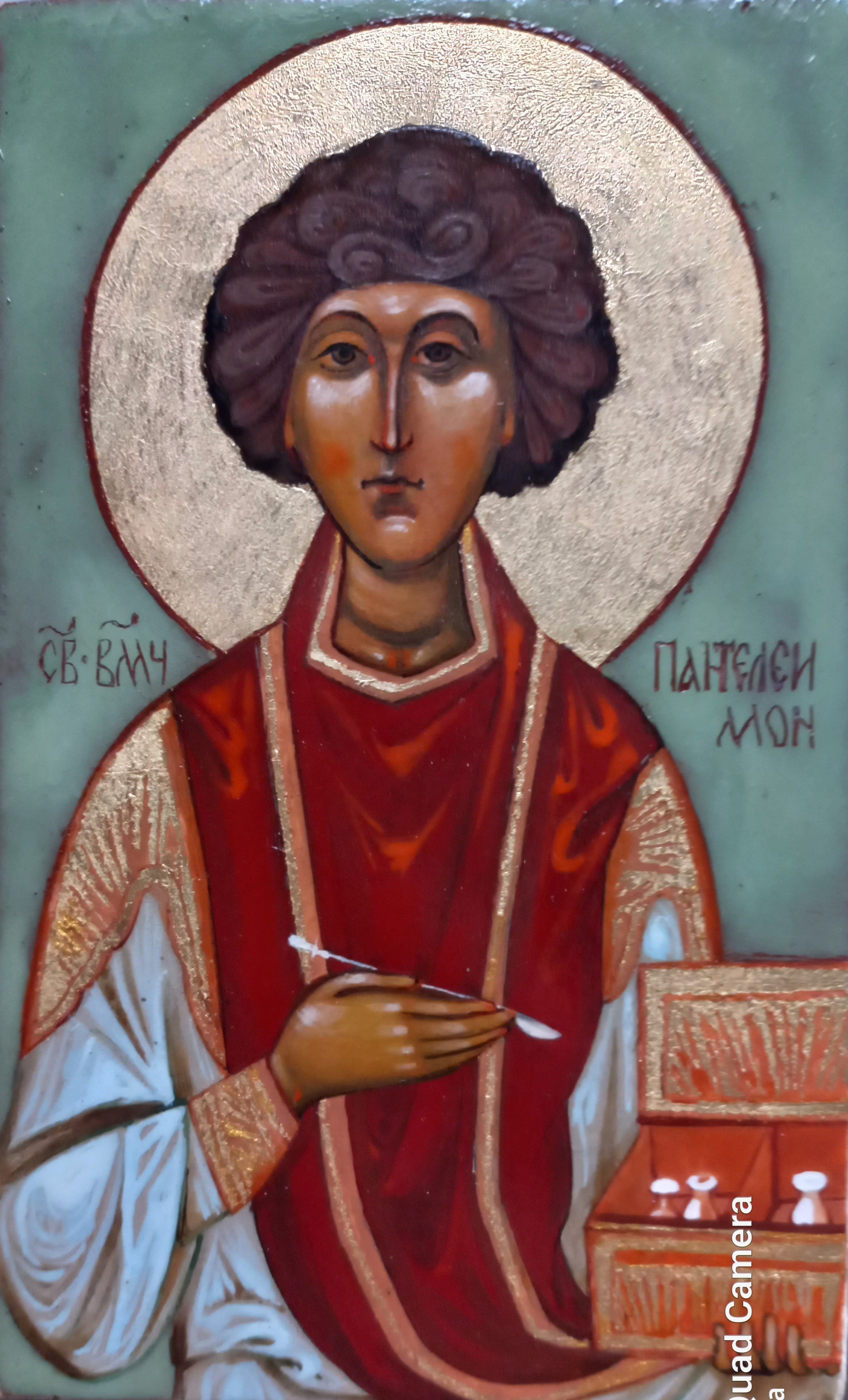 Икона Пантелеимона Целителя купить в  Кисловодске, Ессентуках, Пятигорске, Минеральных водах, Невинномысске, Ставрополе, Георгиевске, Зеленокумске, Армавире, Осетии, Ростове-на-Дону, Краснодаре, Воронеже, Москве, Санкт-Петербурге, Московской области, Норильске, Архангельске.