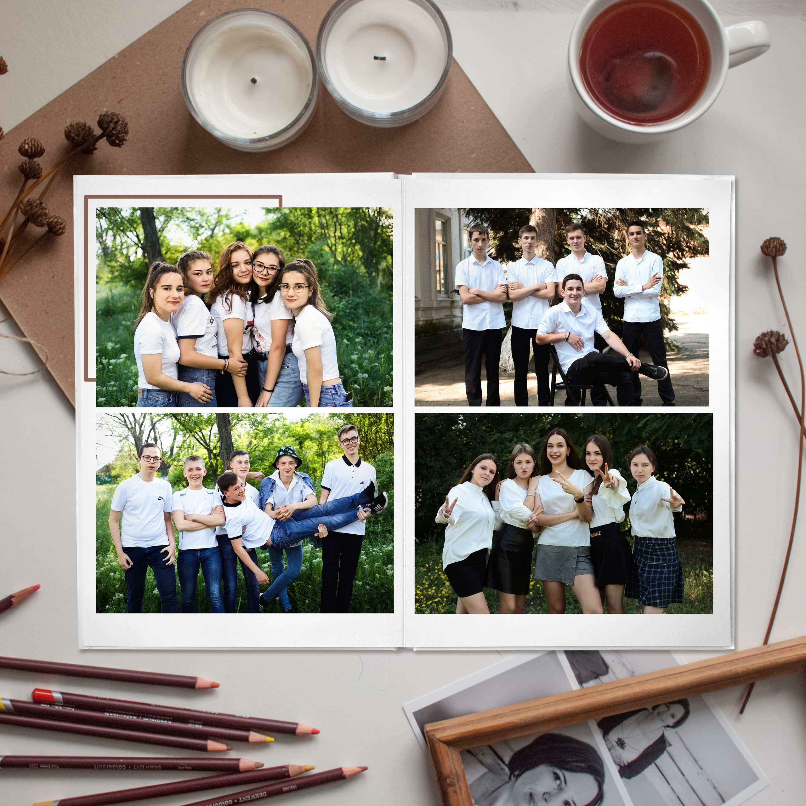 10 разворотов с цитатами выпускной альбом для 9 и 11 класса