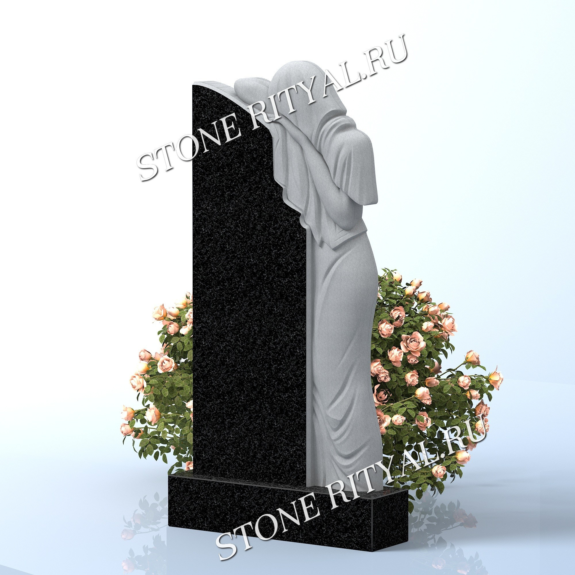 Вертикальные памятники фигурные. Изготовление и установка памятников в Москве и МО