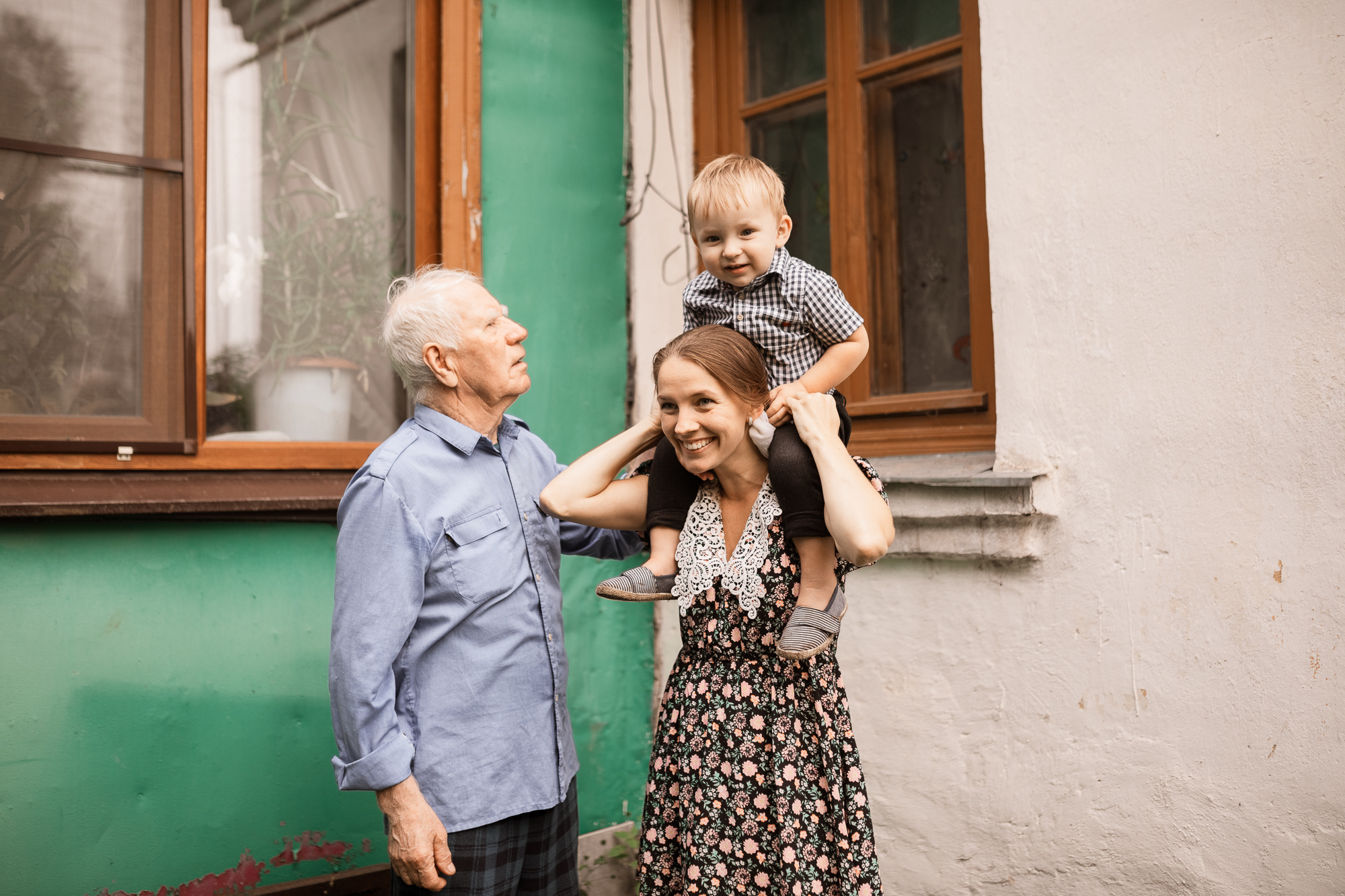 Семейная фотоистория в винтажном стиле. Женский семейный фотограф Тула Москва Захарова Анна