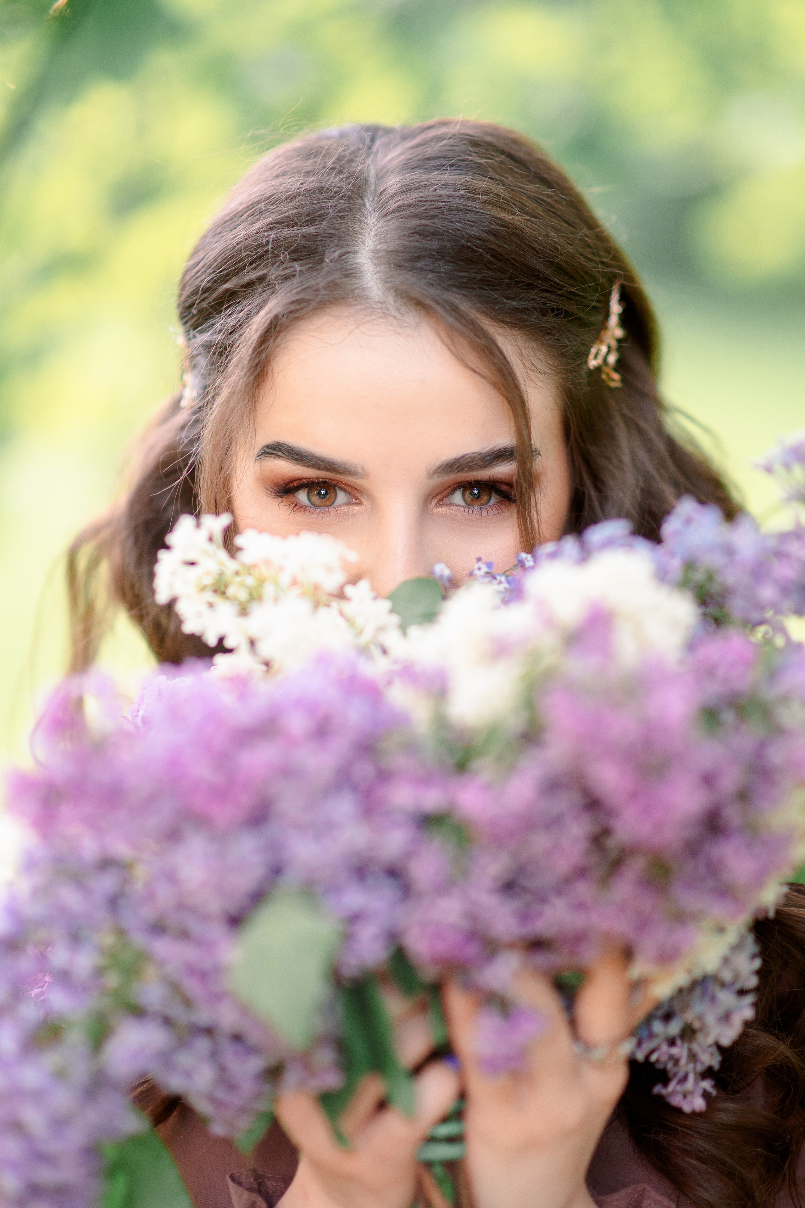 Фотосессия Юлии с букетом сирени. Свадебный и семейный фотограф Рязань. Дмитрий Волков