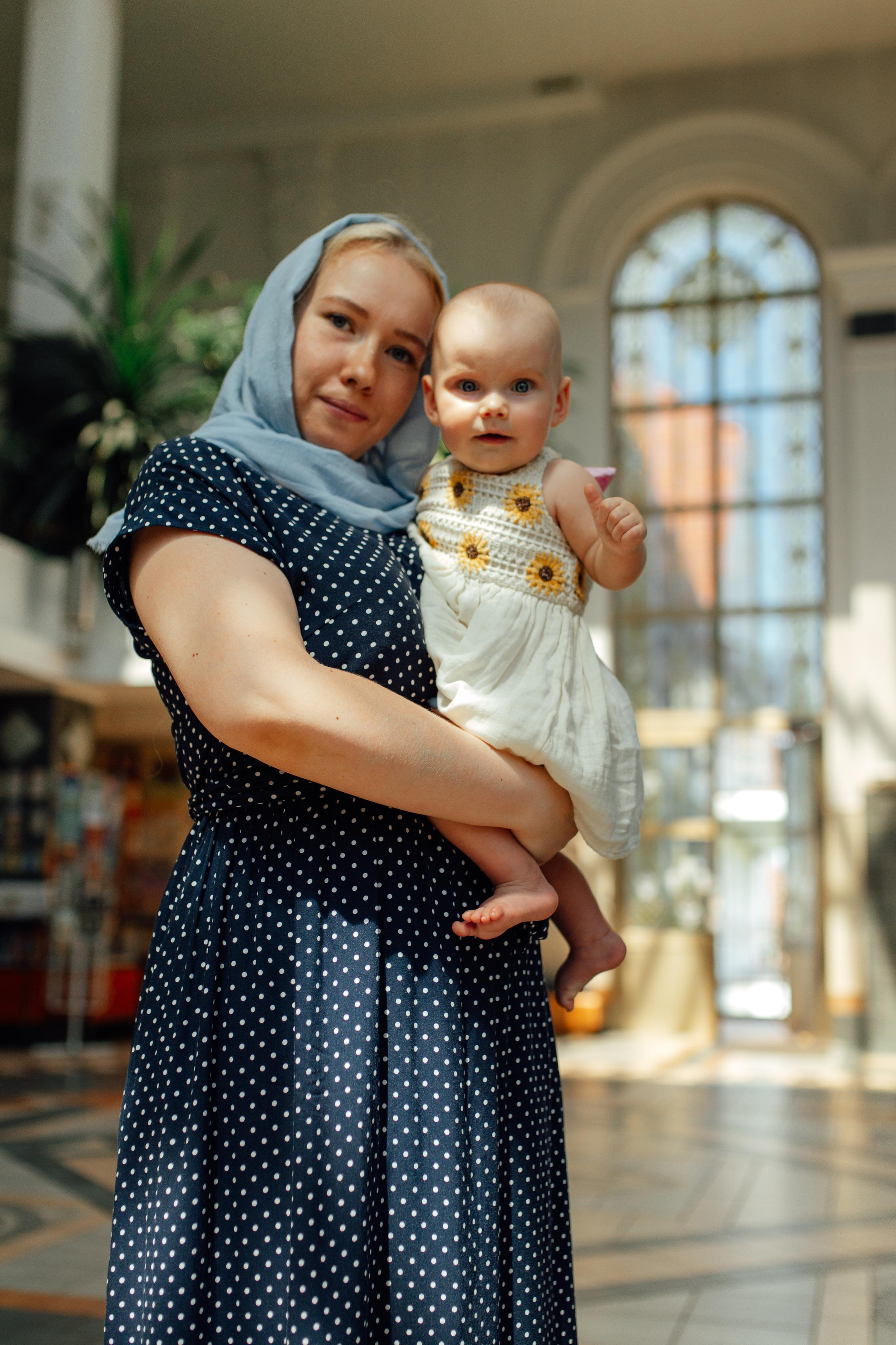 Таинство крещения Арины, храм Иова Многострадального 3 июля 2022 года