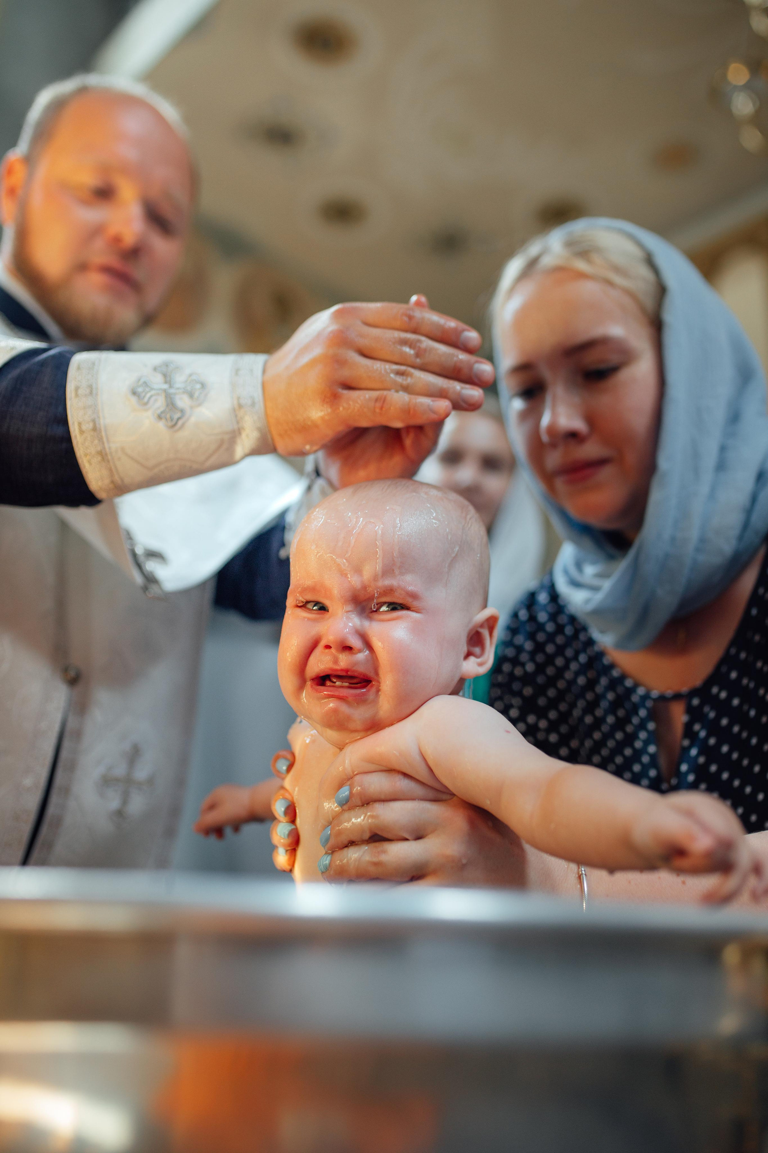 Таинство крещения Арины, храм Иова Многострадального 3 июля 2022 года