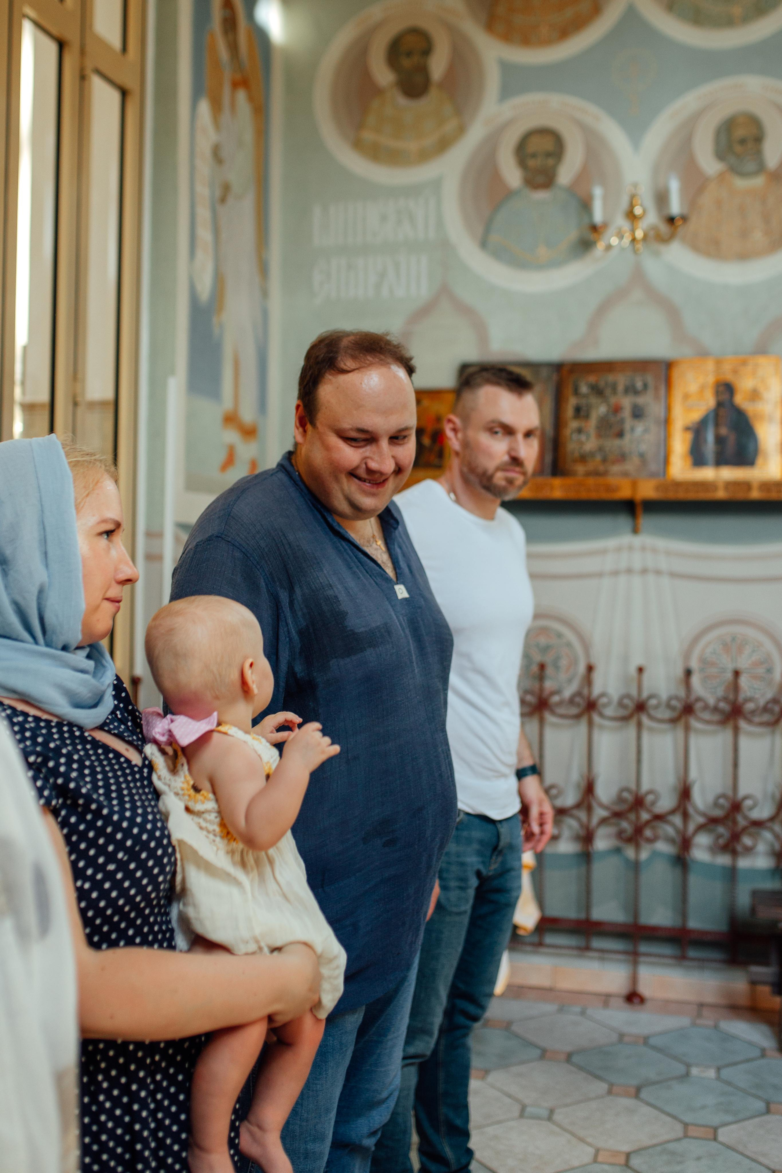 Таинство крещения Арины, храм Иова Многострадального 3 июля 2022 года