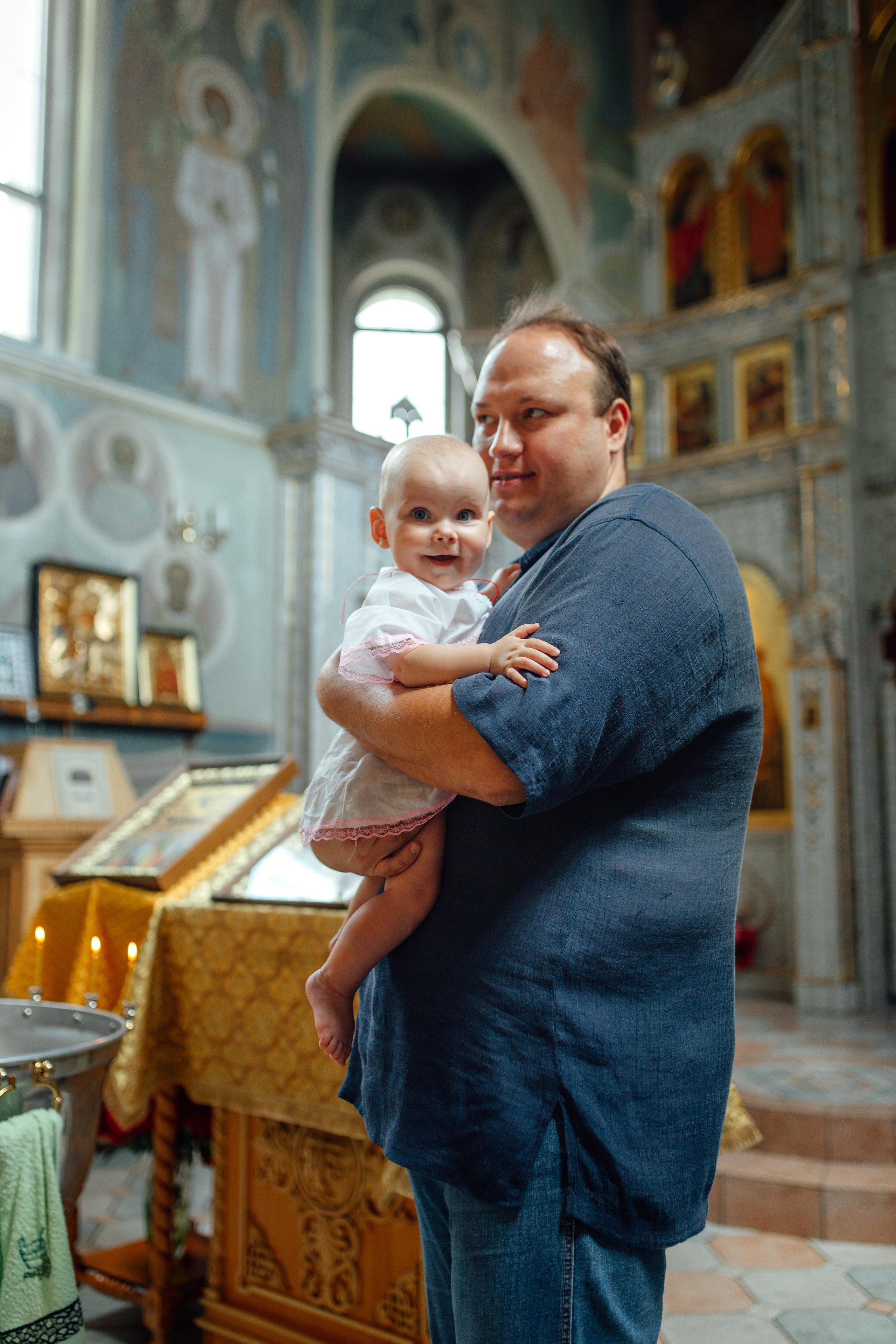 Таинство крещения Арины, храм Иова Многострадального 3 июля 2022 года