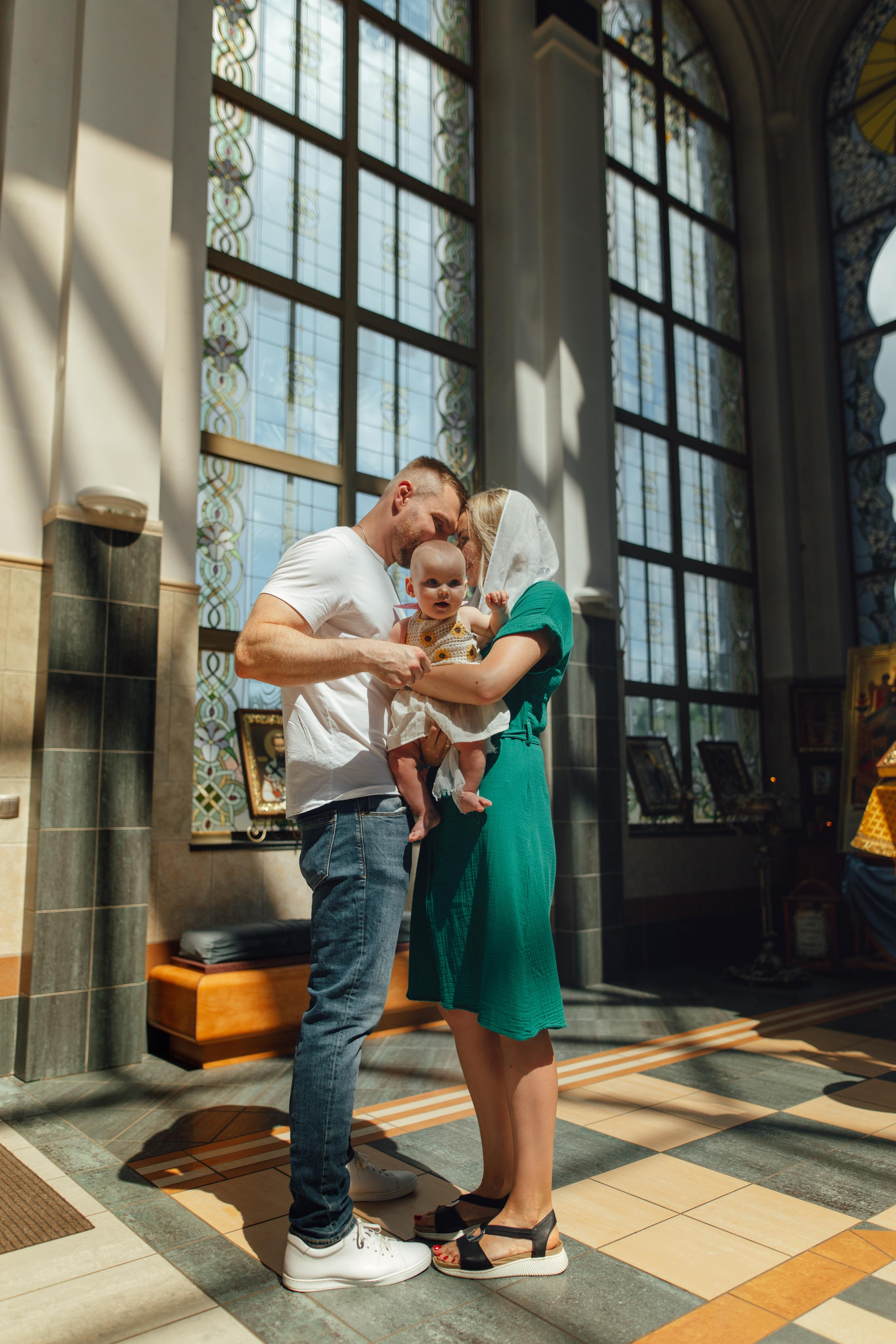 Таинство крещения Арины, храм Иова Многострадального 3 июля 2022 года