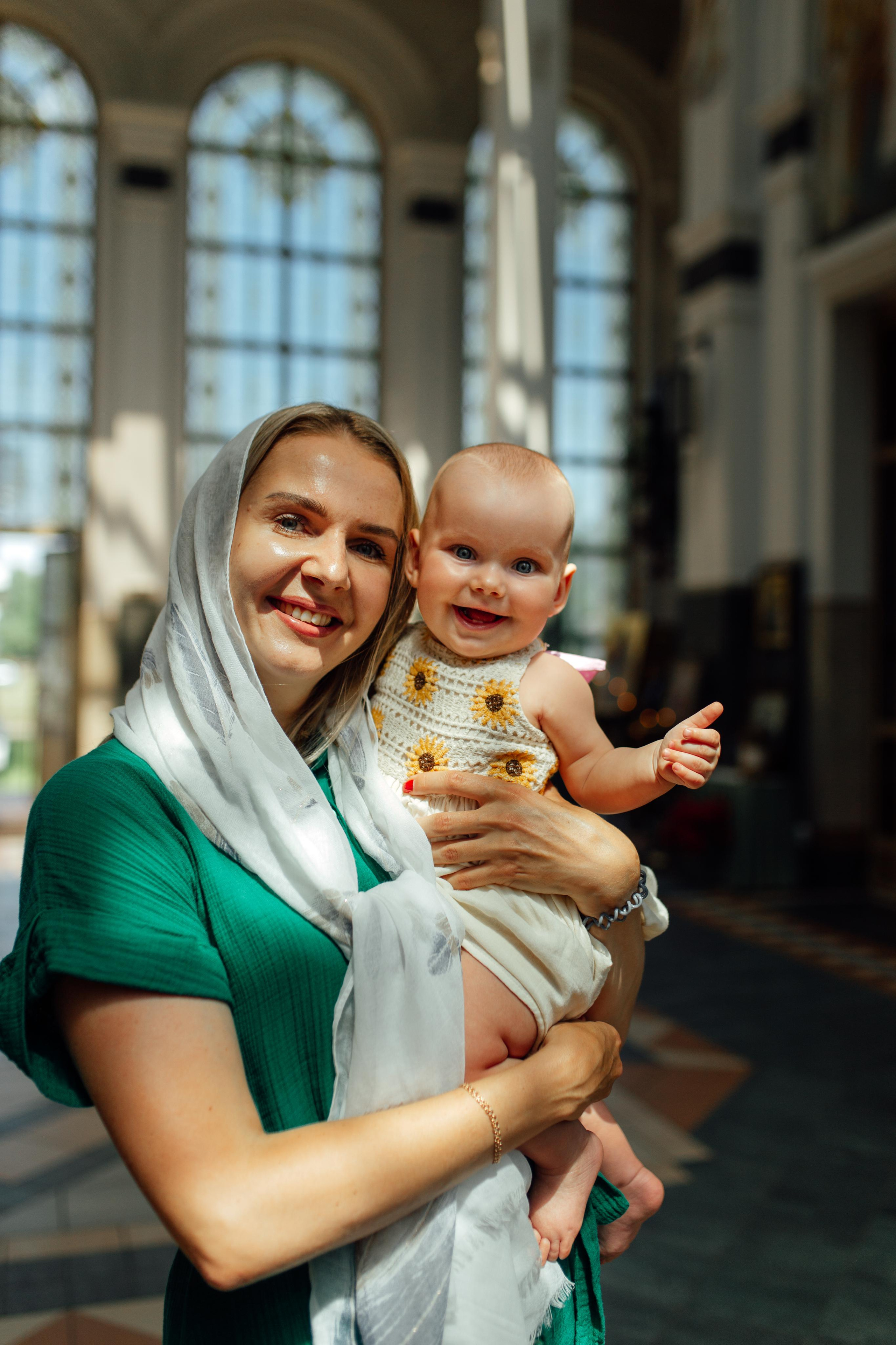 Таинство крещения Арины, храм Иова Многострадального 3 июля 2022 года