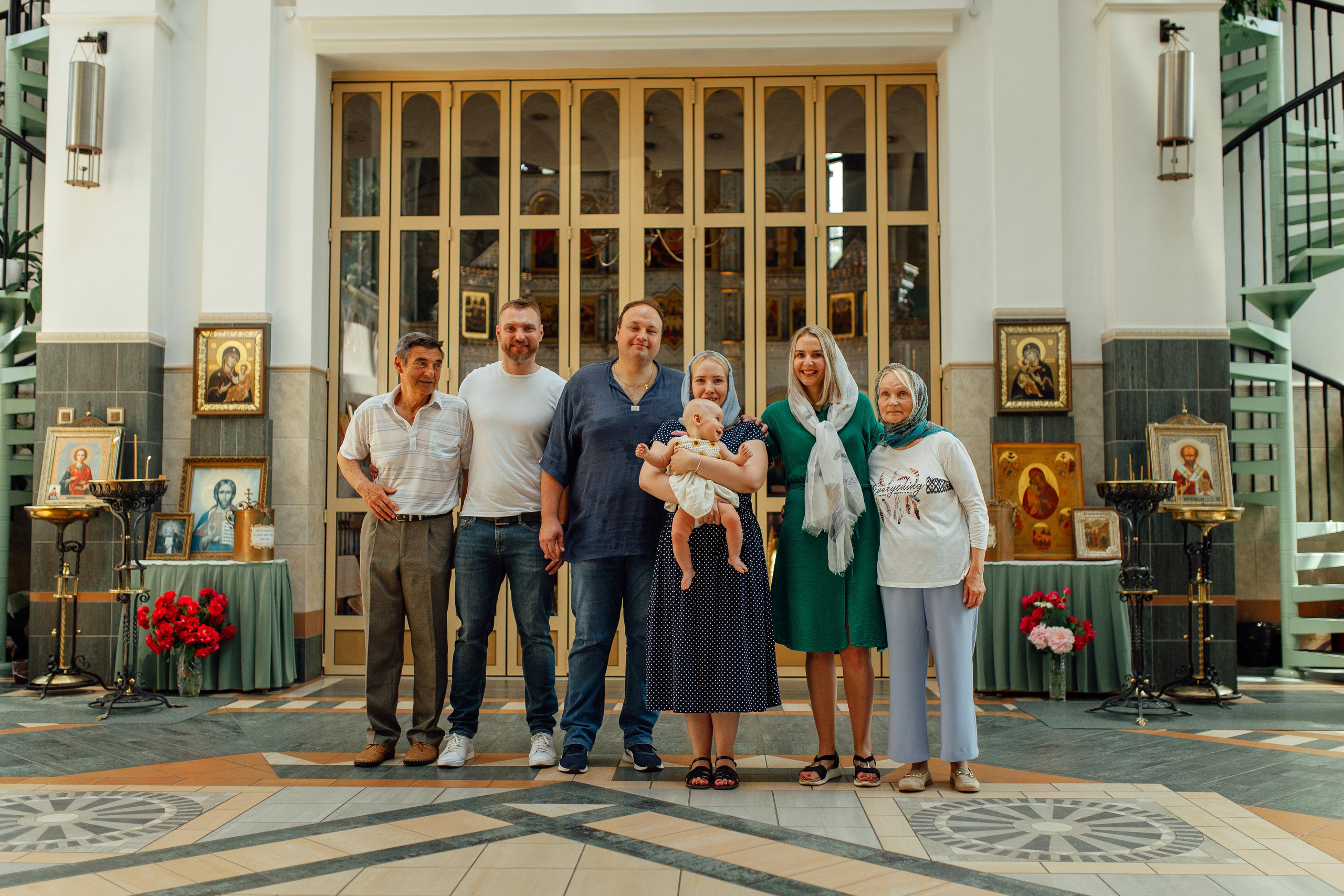 Таинство крещения Арины, храм Иова Многострадального 3 июля 2022 года