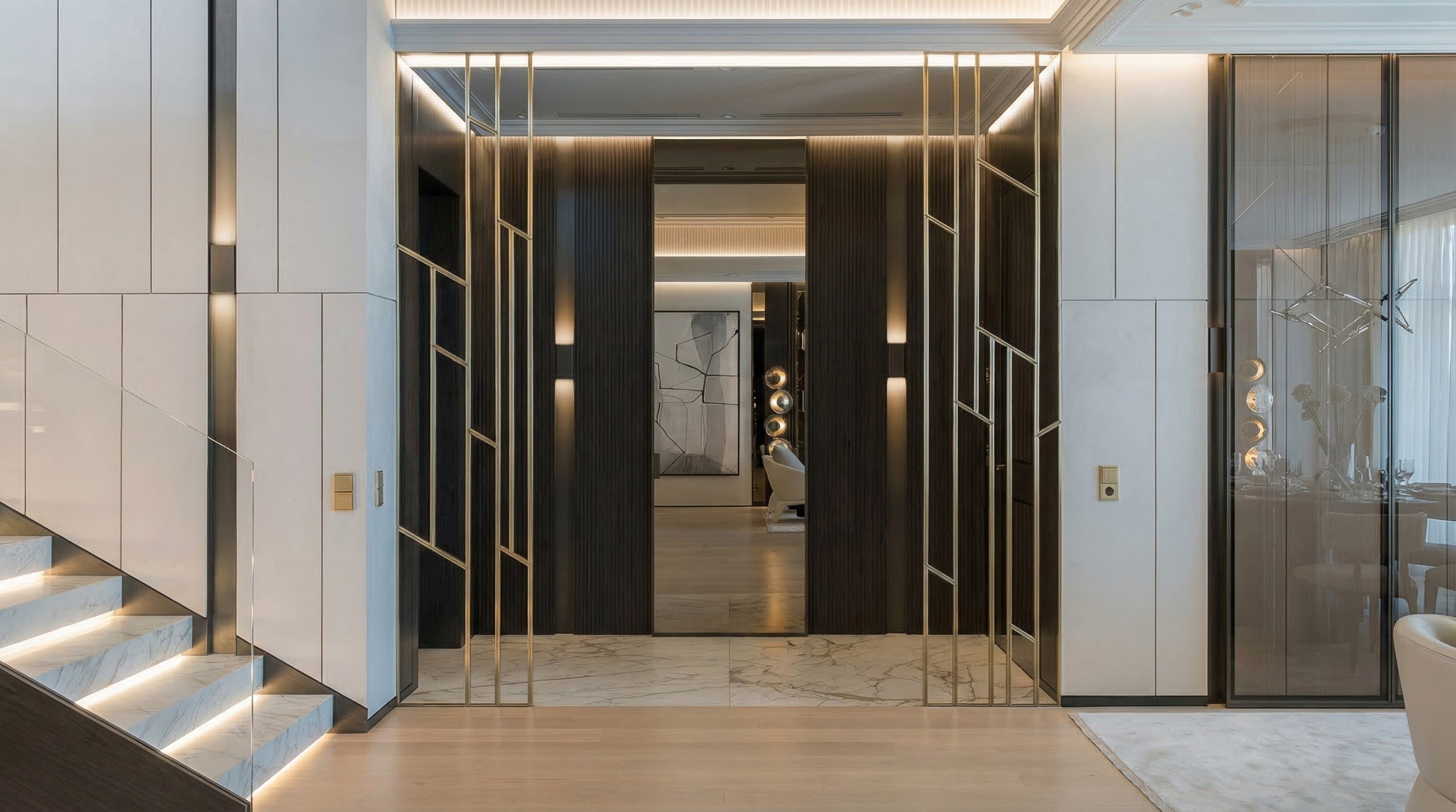 Дизайн двухуровневого пентхауса 500 м² с террасами и Wellness-зоной | Валерия Котович