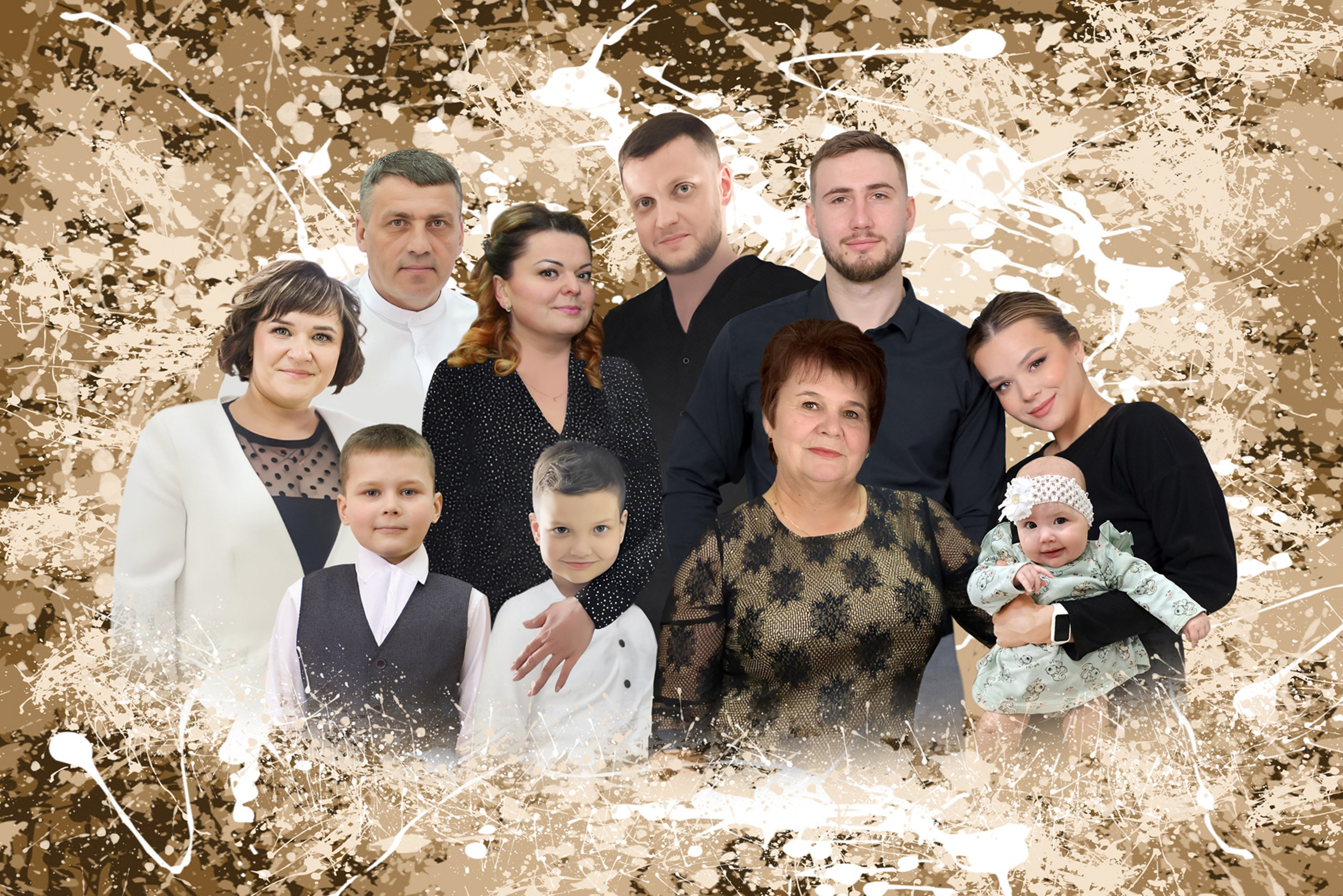 Холст из разных фото. Выпускные альбомы в Советске