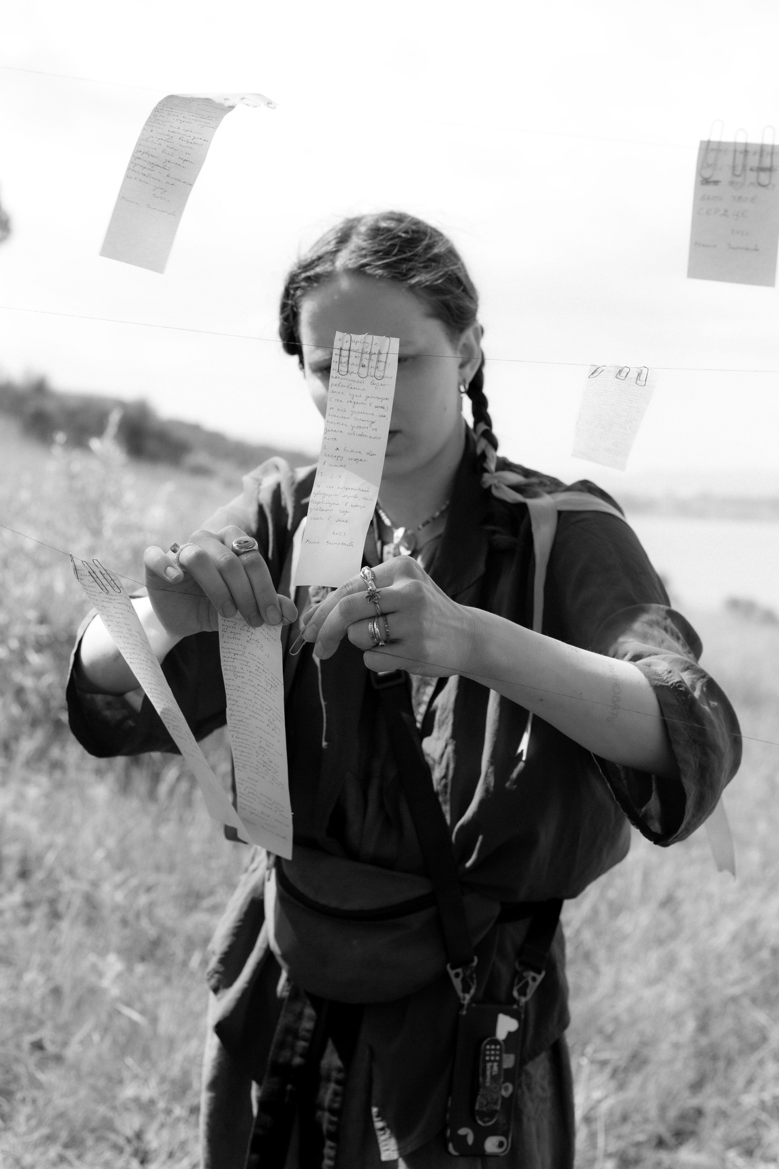 The exhibition under trees. KST