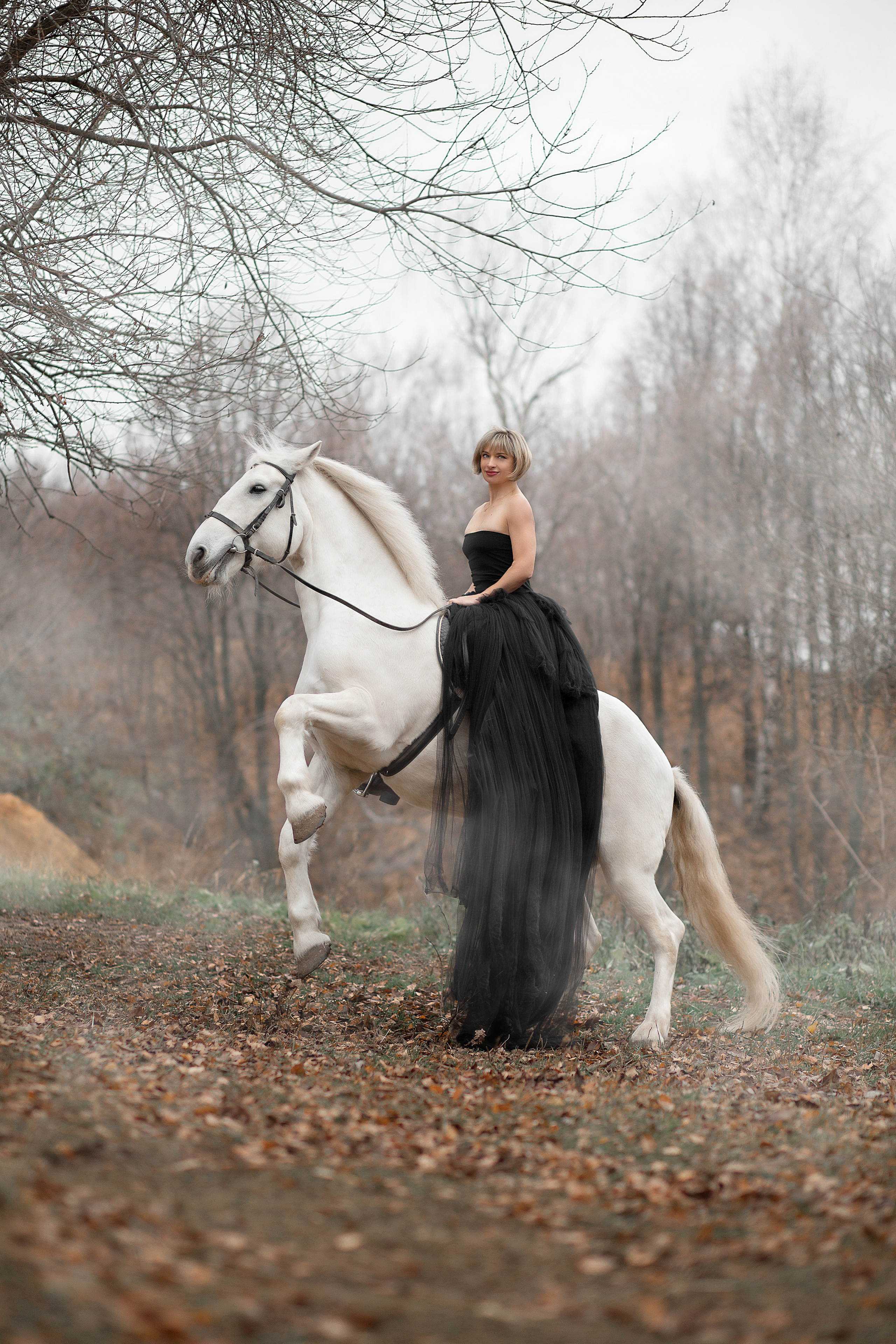 Наталья и Воробей. Фотосессия с лошадьми в Нижнем Новгороде