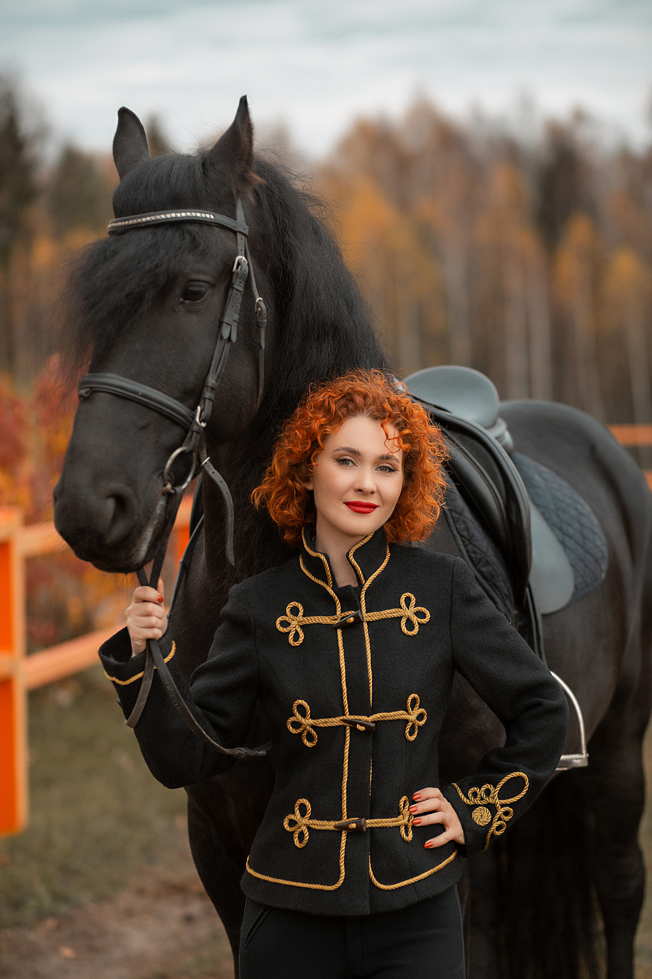 Елена и Доминик (КСК «Курцево»). Фотосессия с лошадьми в Нижнем Новгороде