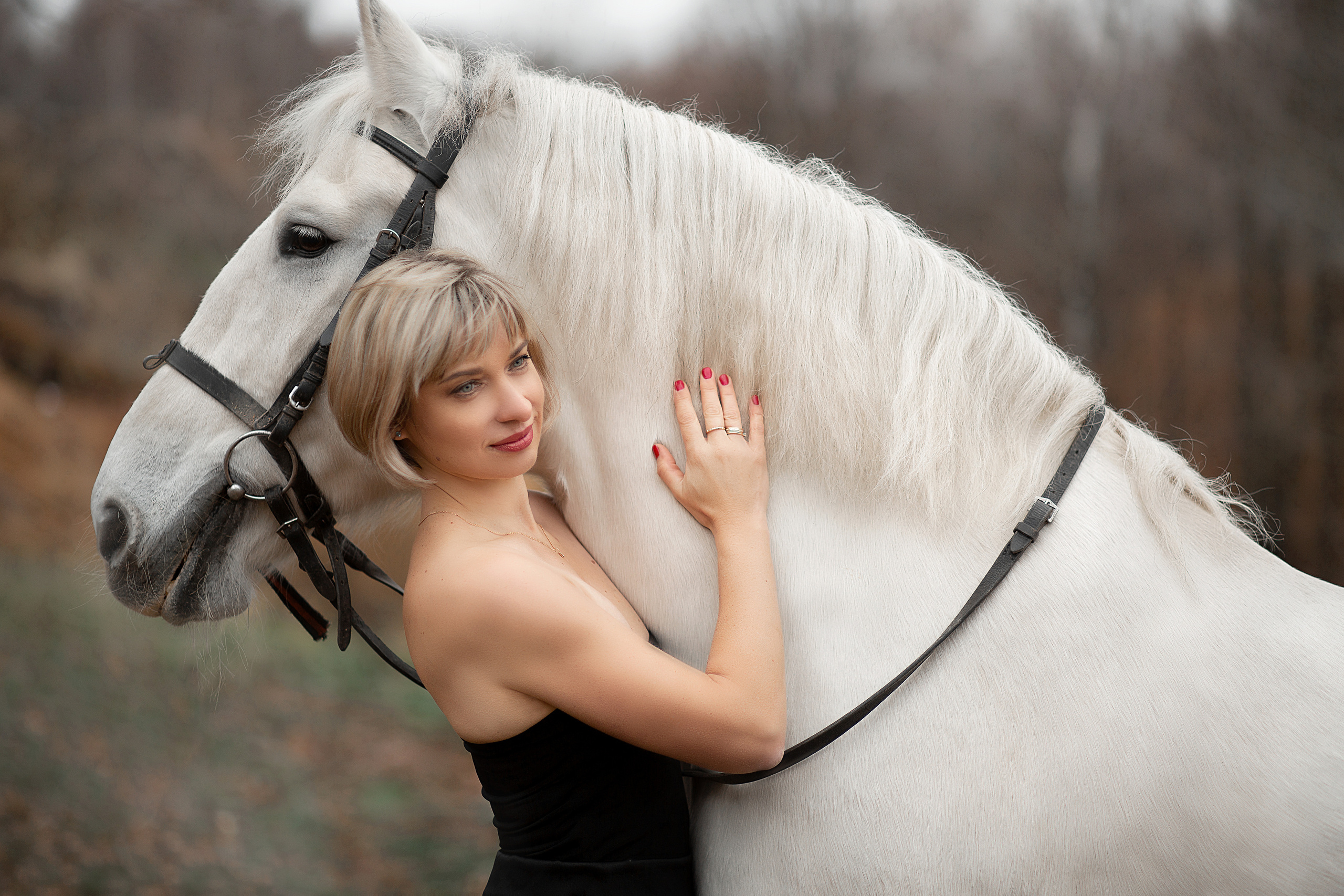 Наталья и Воробей. Фотосессия с лошадьми в Нижнем Новгороде