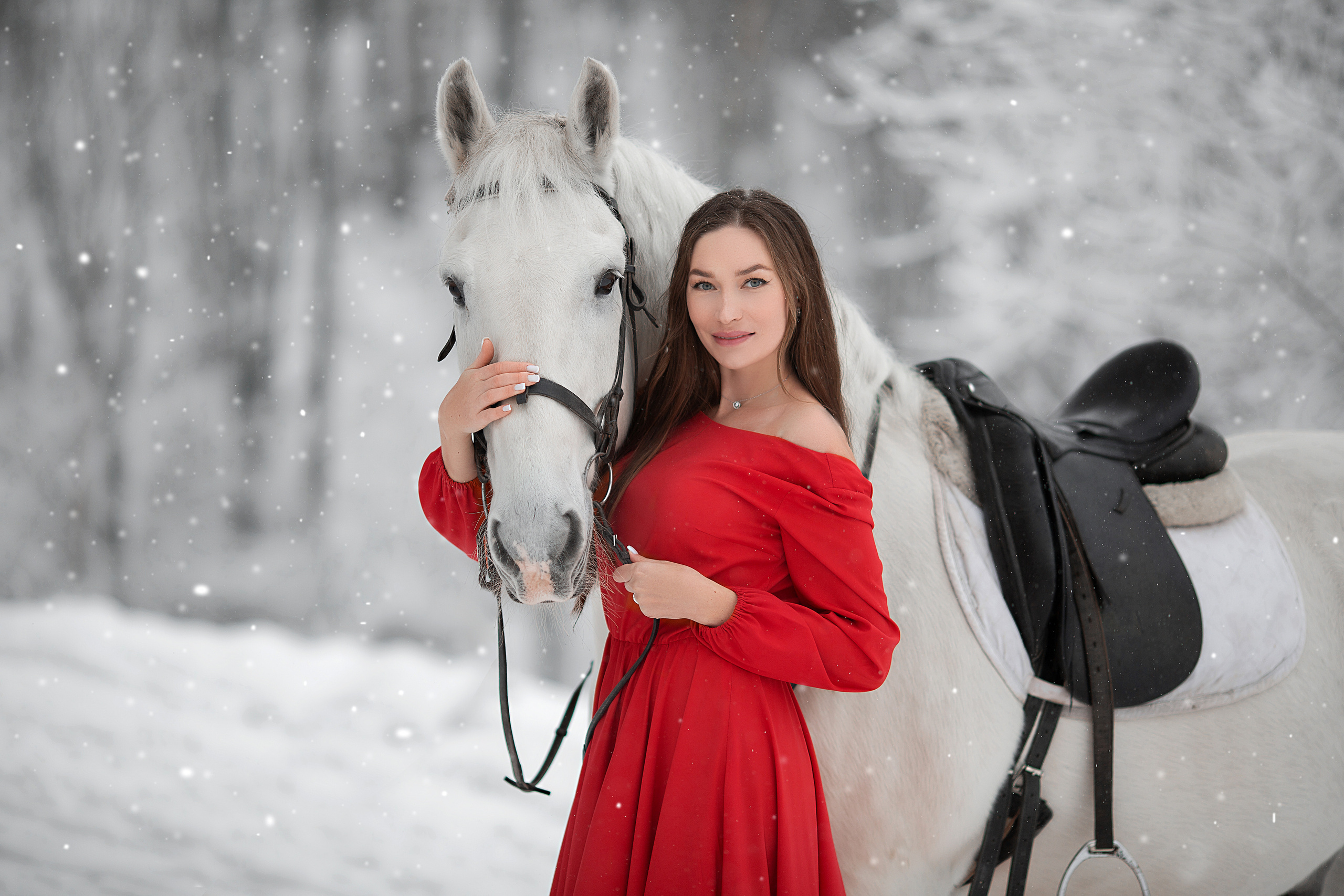 Эльвира и Воробей. Фотосессия с лошадьми в Нижнем Новгороде
