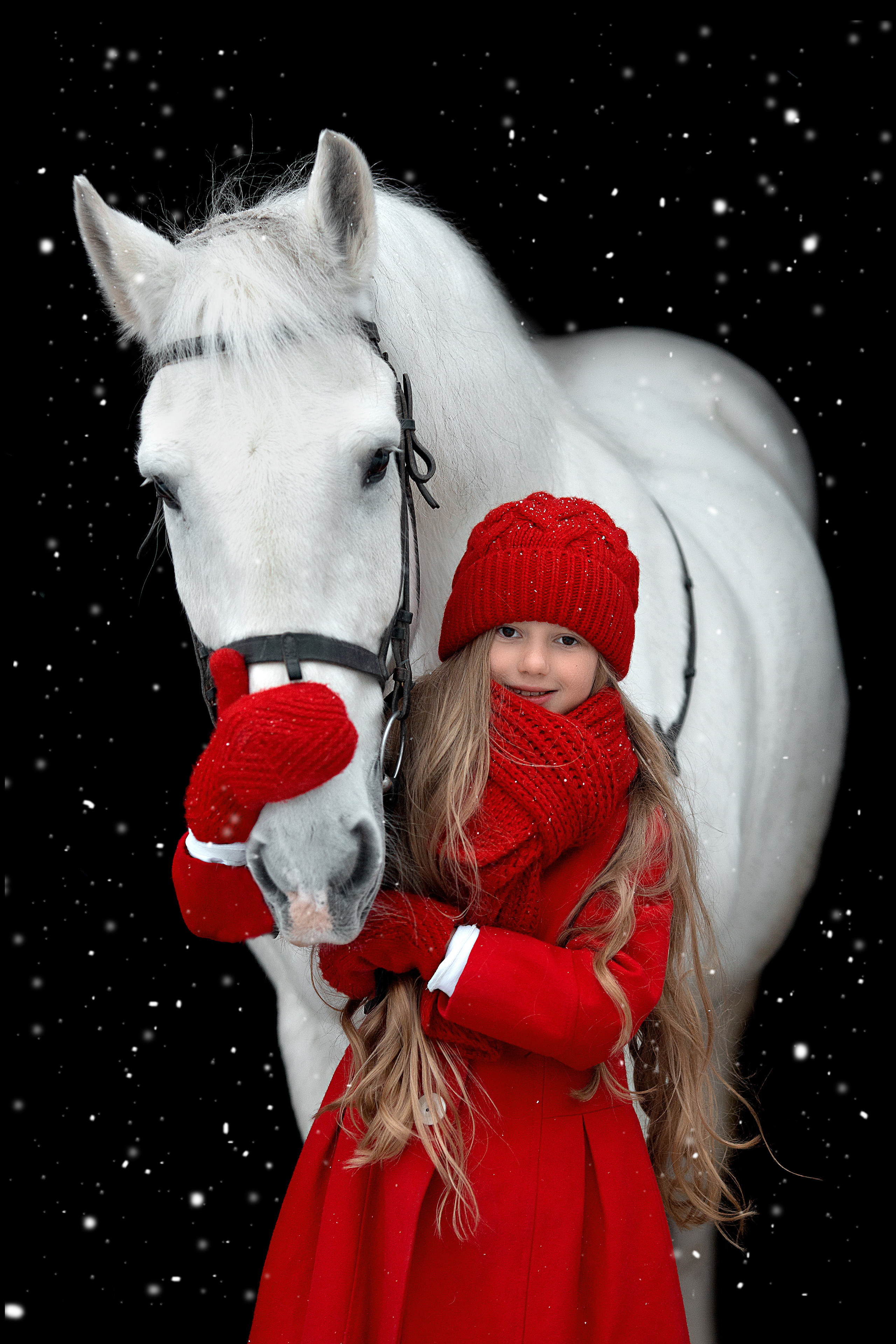 Ева и Воробушек. Фотосессия с лошадьми в Нижнем Новгороде