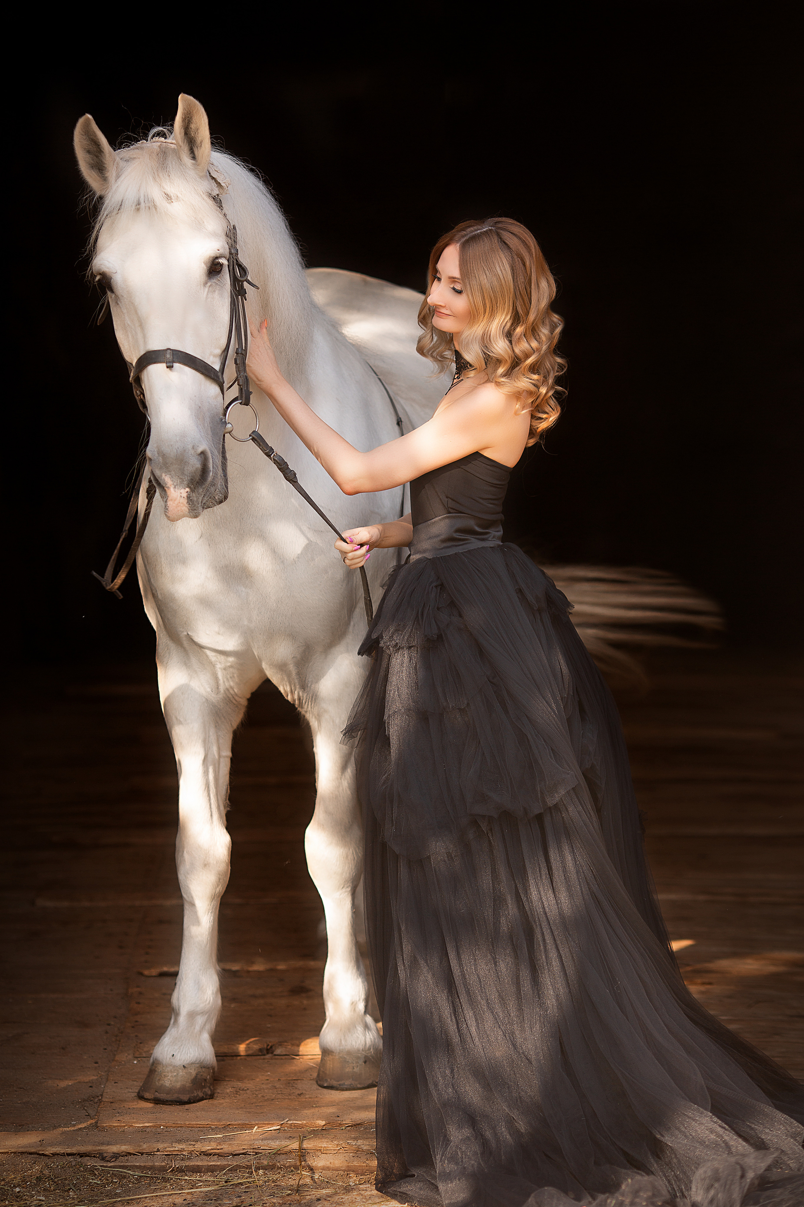 Фотосессия Елены и Воробья. Фотосессия с лошадьми в Нижнем Новгороде