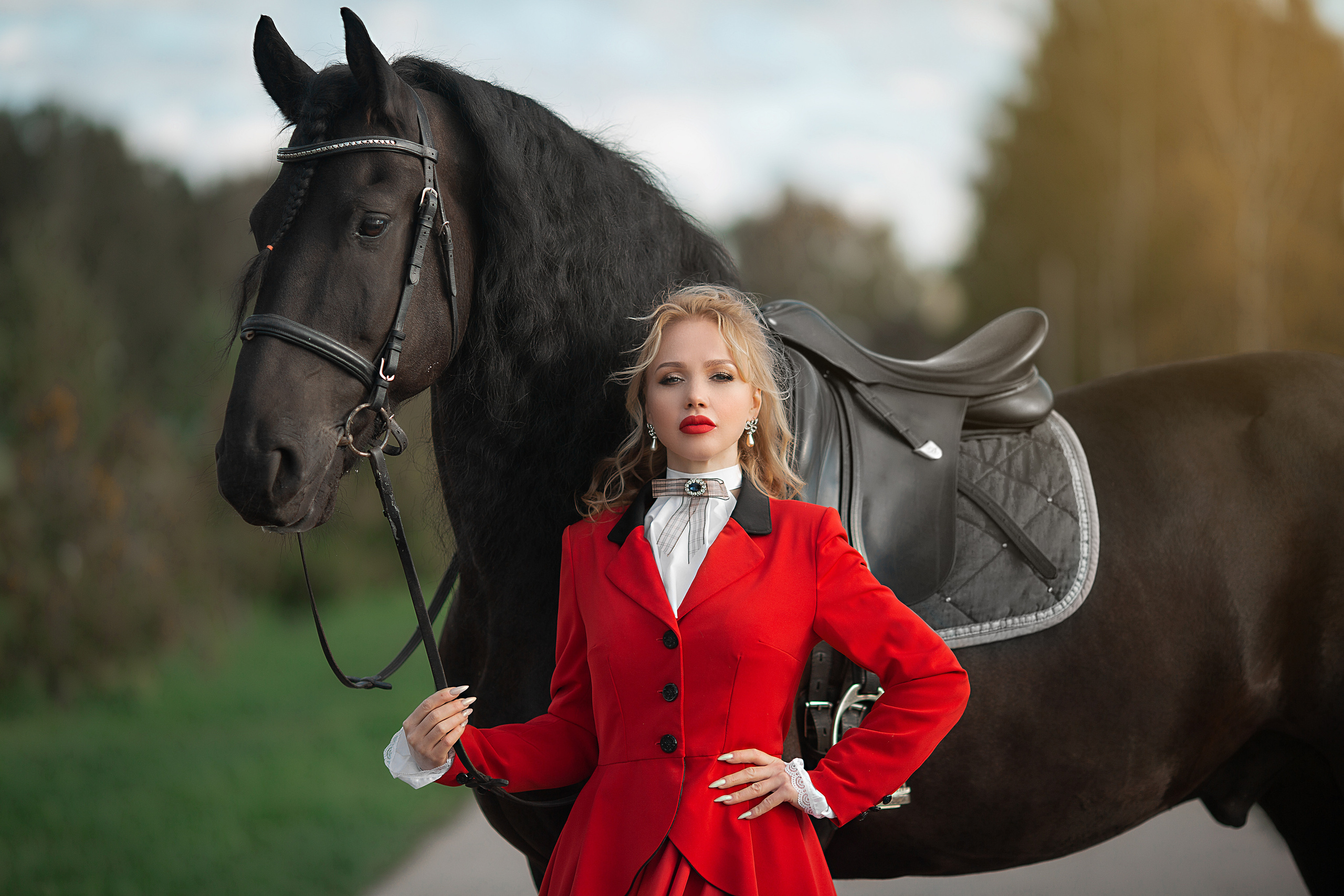 Софья и Доминик (КСК «Курцево»). Фотосессия с лошадьми в Нижнем Новгороде