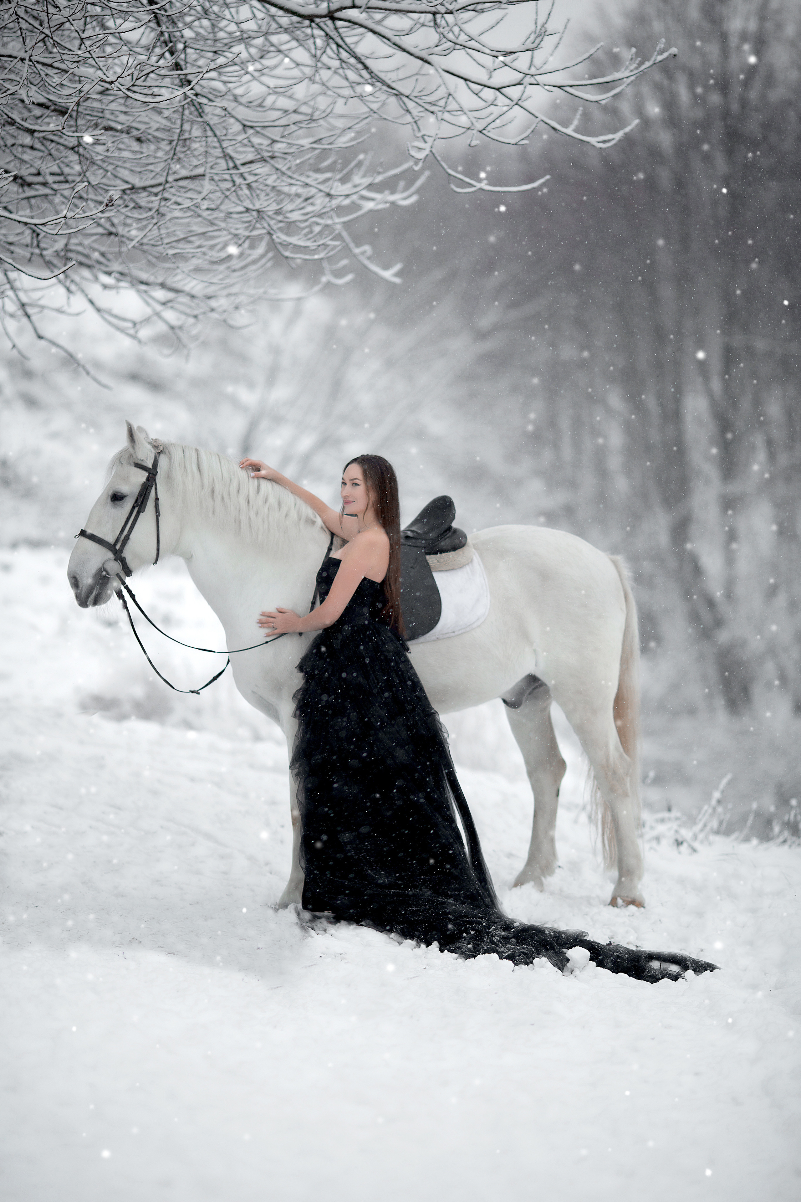 Эльвира и Воробей. Фотосессия с лошадьми в Нижнем Новгороде