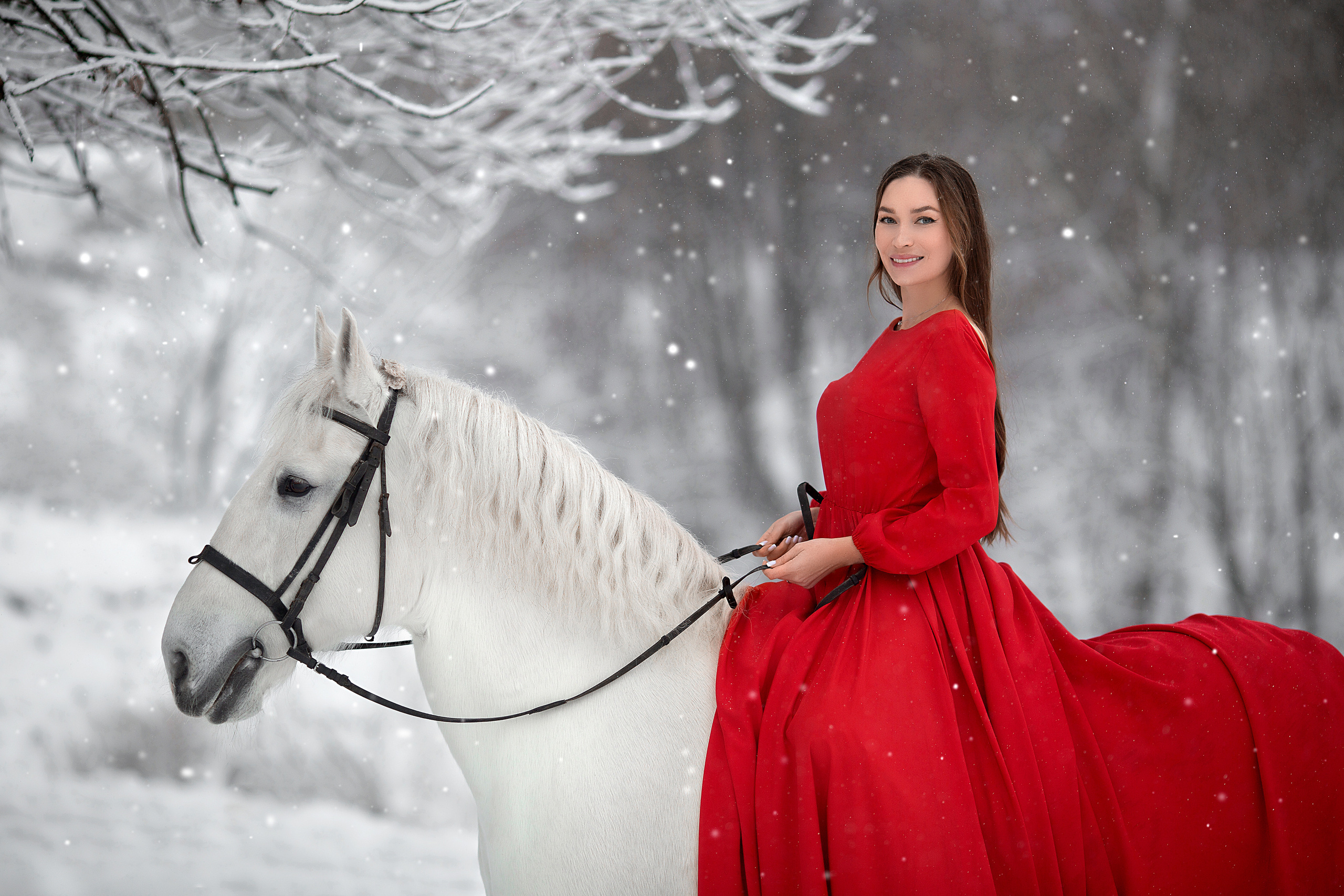 Эльвира и Воробей. Фотосессия с лошадьми в Нижнем Новгороде