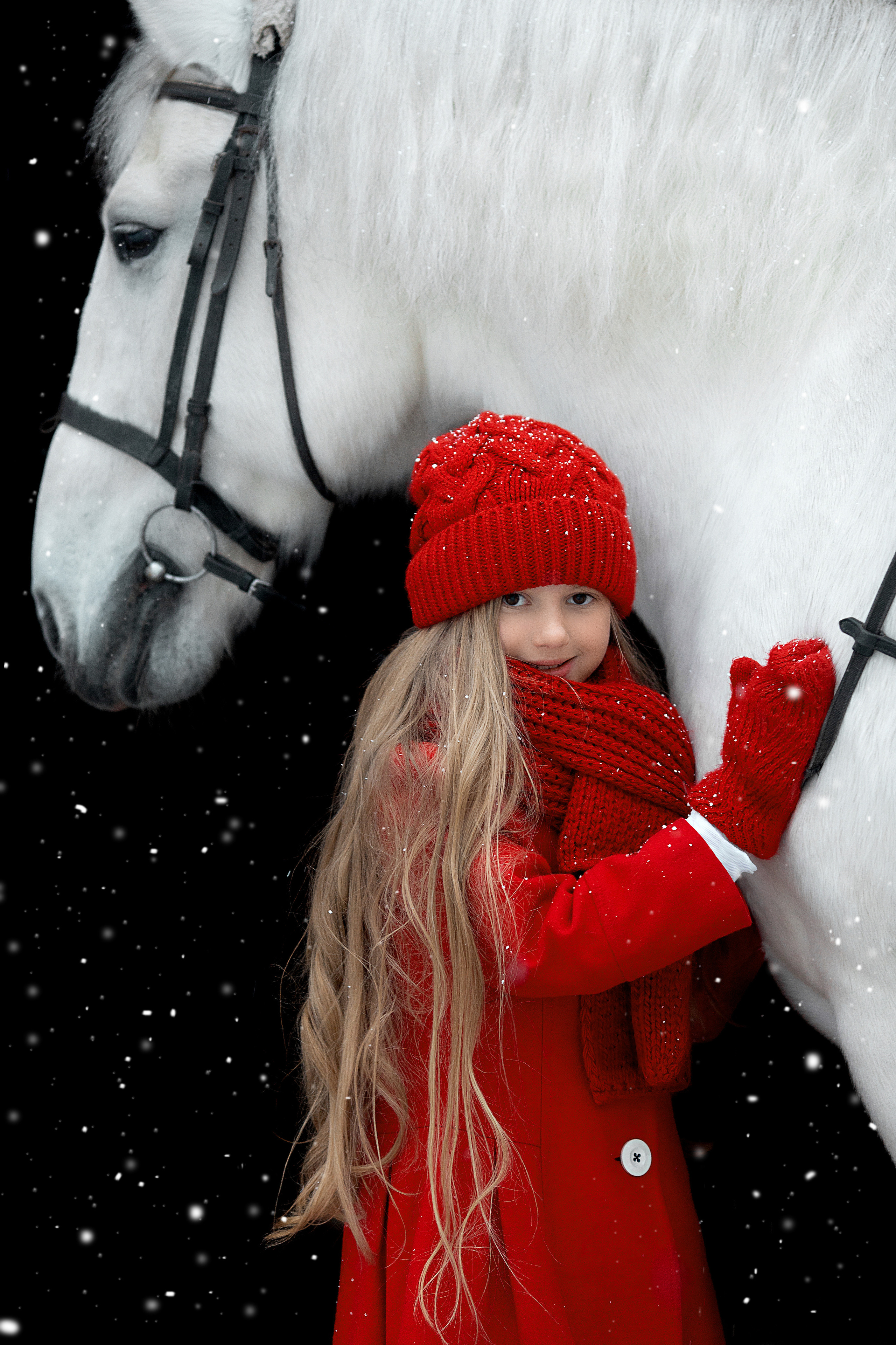 Ева и Воробушек. Фотосессия с лошадьми в Нижнем Новгороде