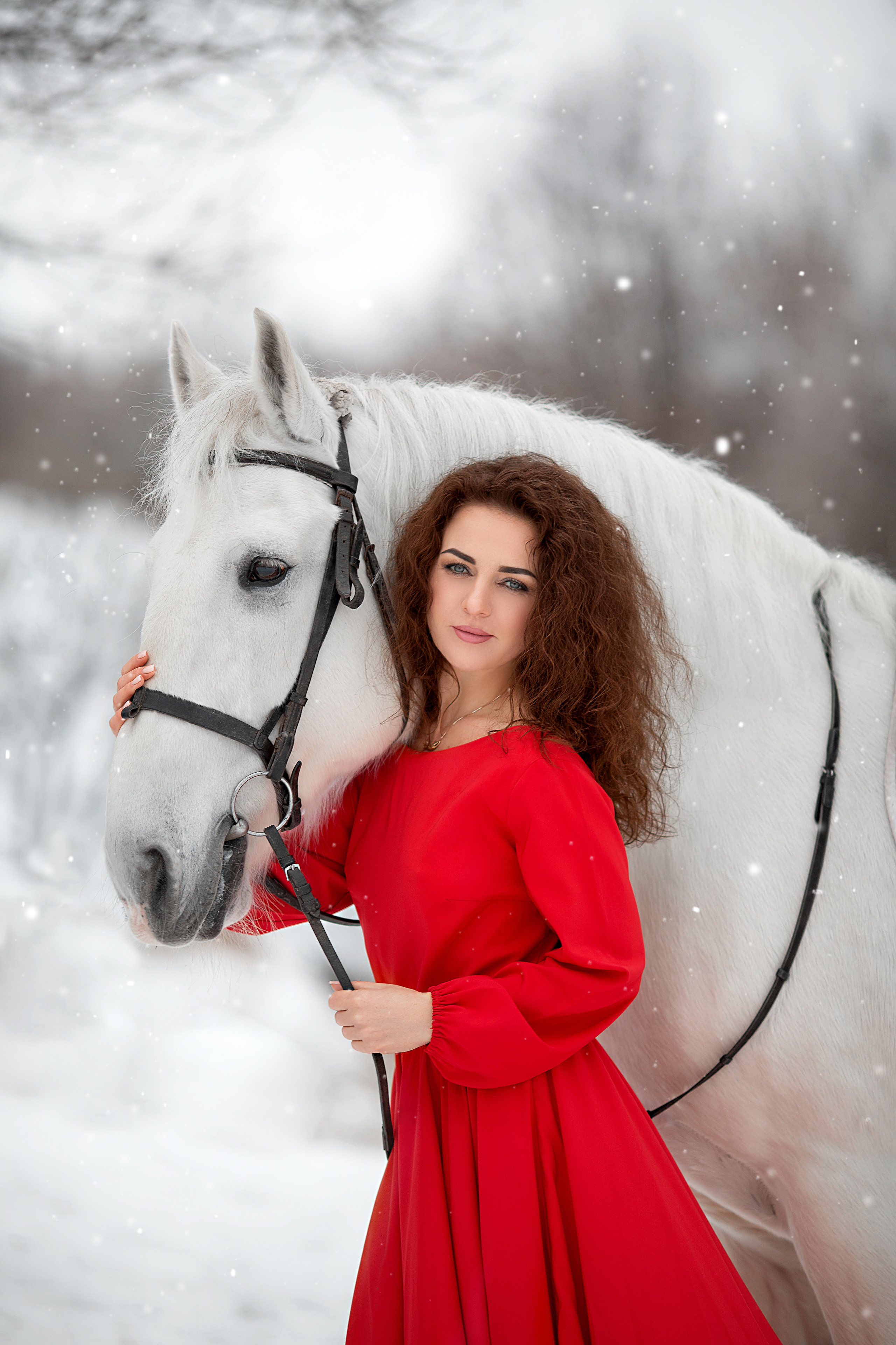 Ольга, Софья и Воробей (фотодень 27.11). Фотосессия с лошадьми в Нижнем Новгороде