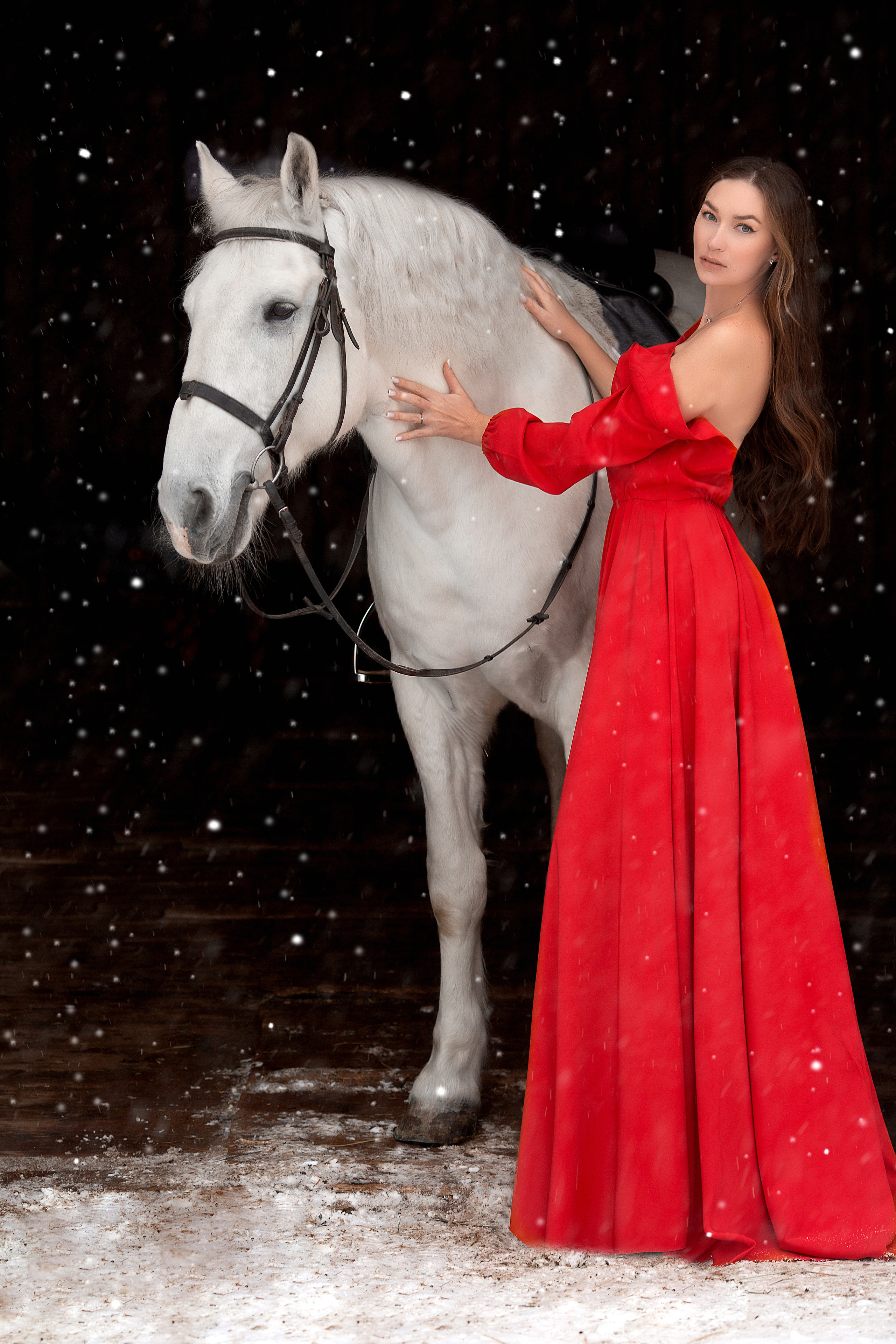 Эльвира и Воробей. Фотосессия с лошадьми в Нижнем Новгороде