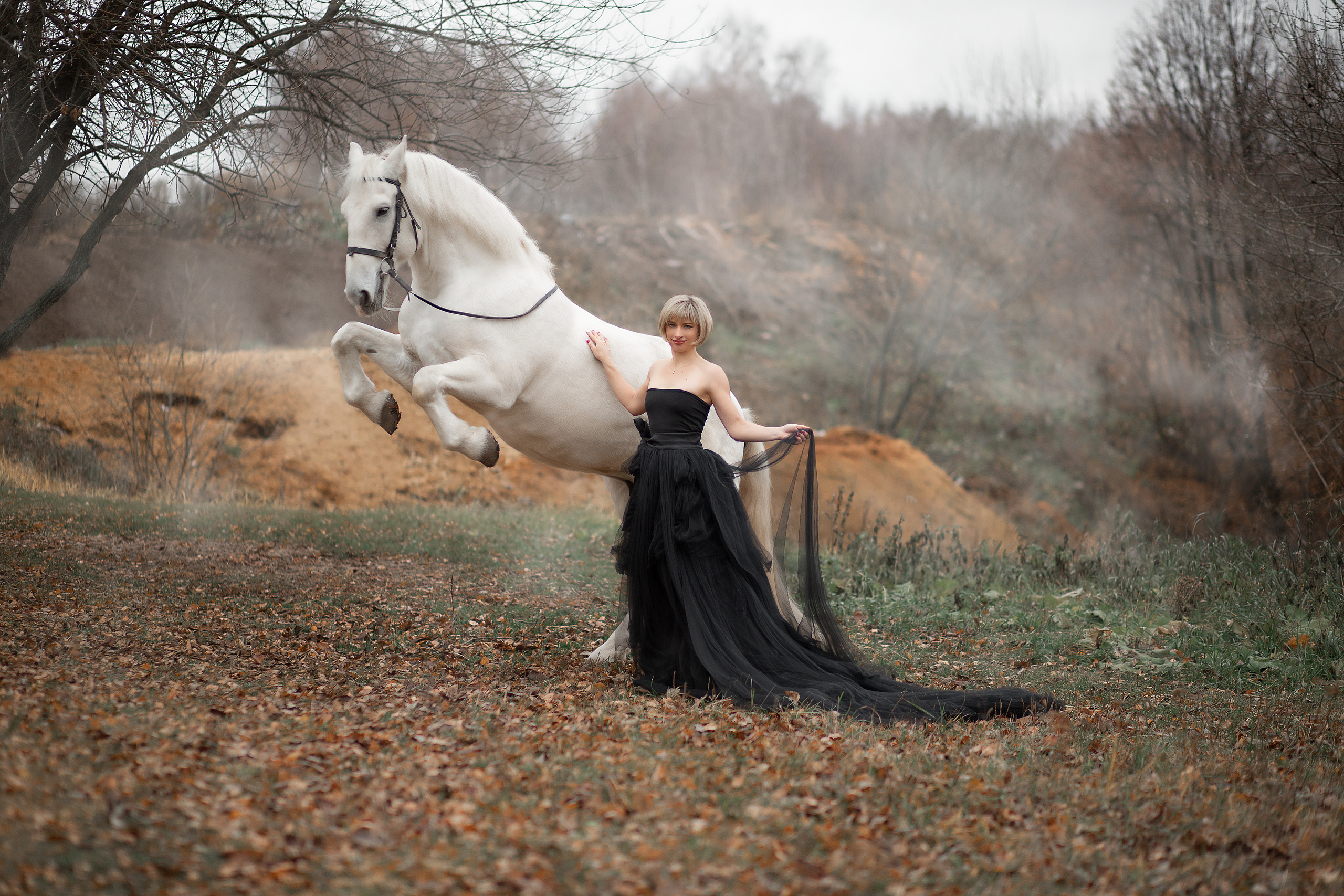 Наталья и Воробей. Фотосессия с лошадьми в Нижнем Новгороде