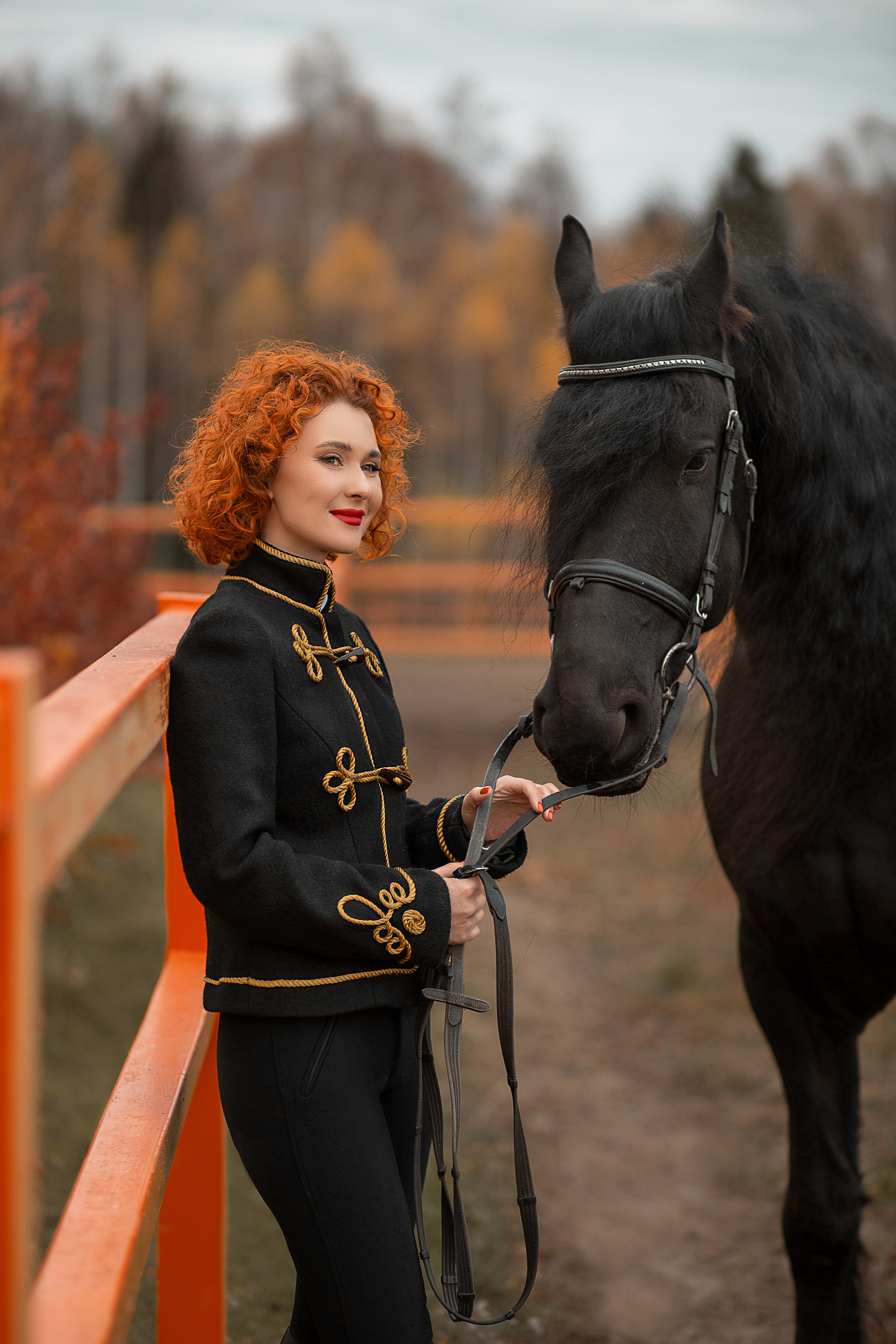 Елена и Доминик (КСК «Курцево»). Фотосессия с лошадьми в Нижнем Новгороде