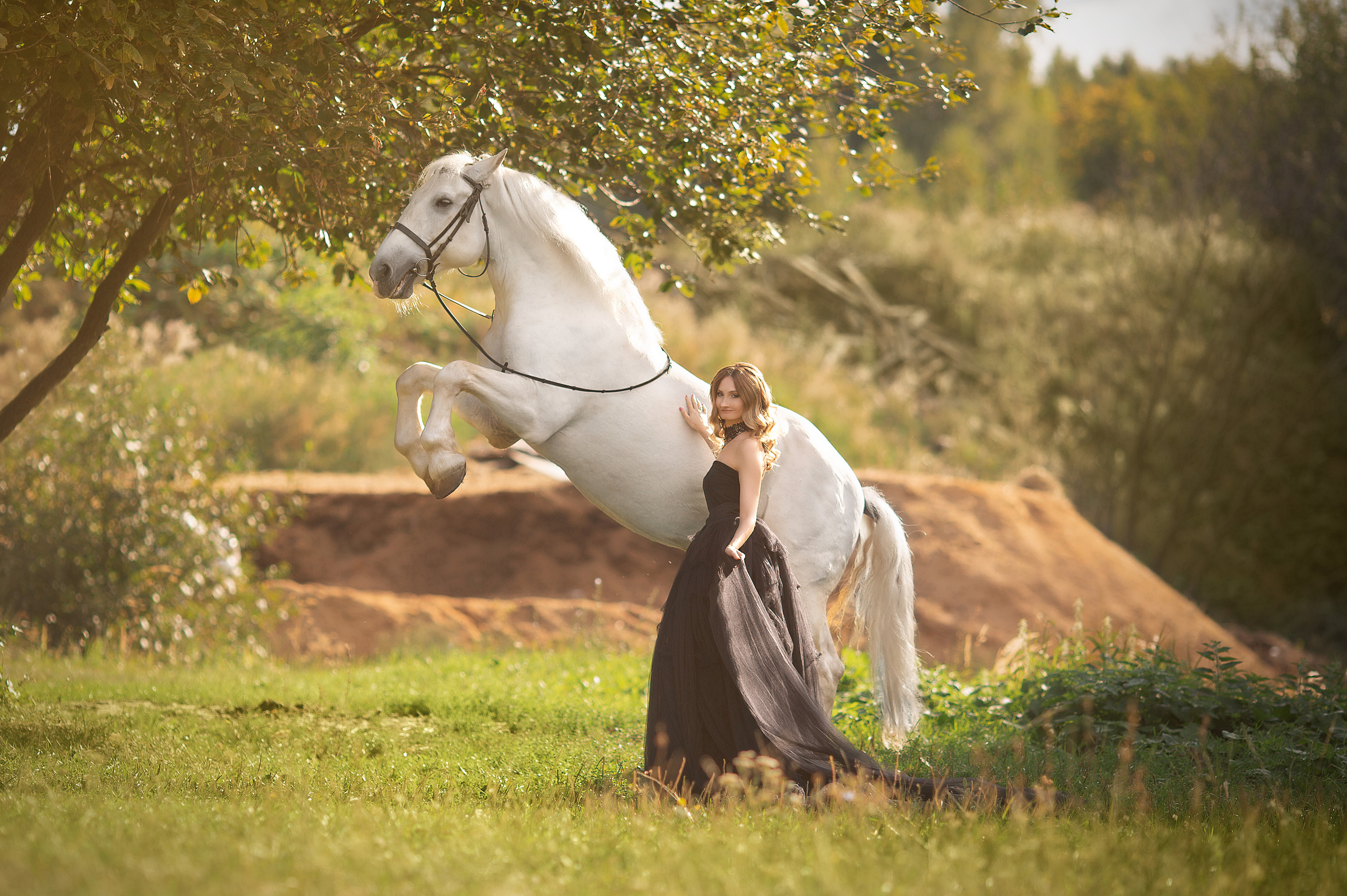 Фотосессия Елены и Воробья. Фотосессия с лошадьми в Нижнем Новгороде
