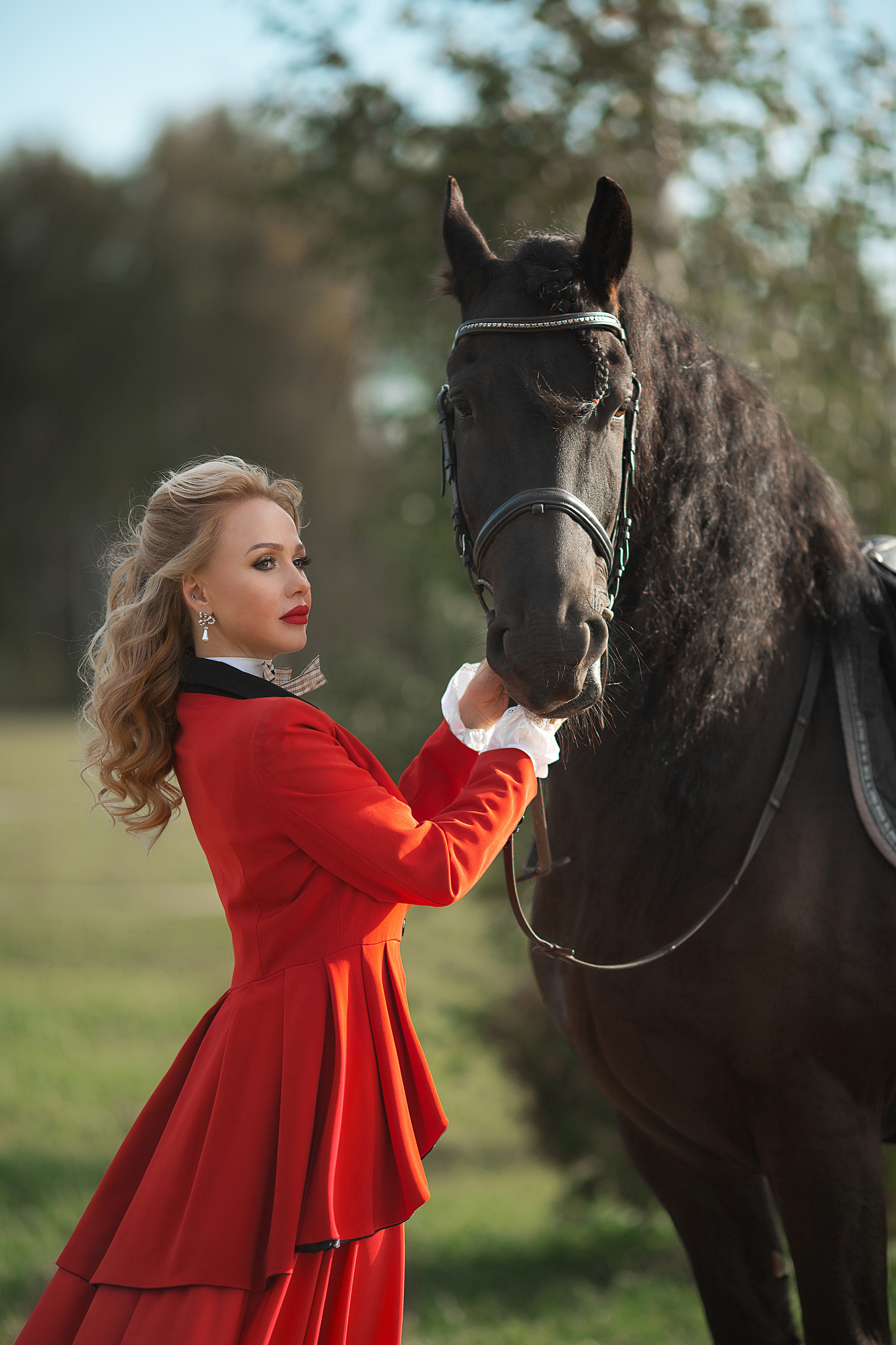 Софья и Доминик (КСК «Курцево»). Фотосессия с лошадьми в Нижнем Новгороде
