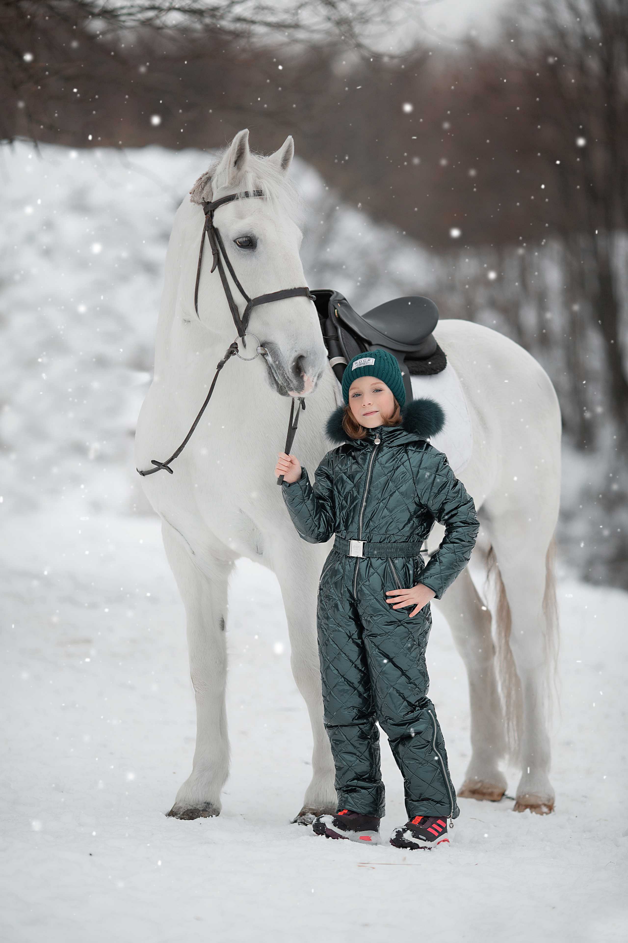 Ольга, Софья и Воробей (фотодень 27.11). Фотосессия с лошадьми в Нижнем Новгороде