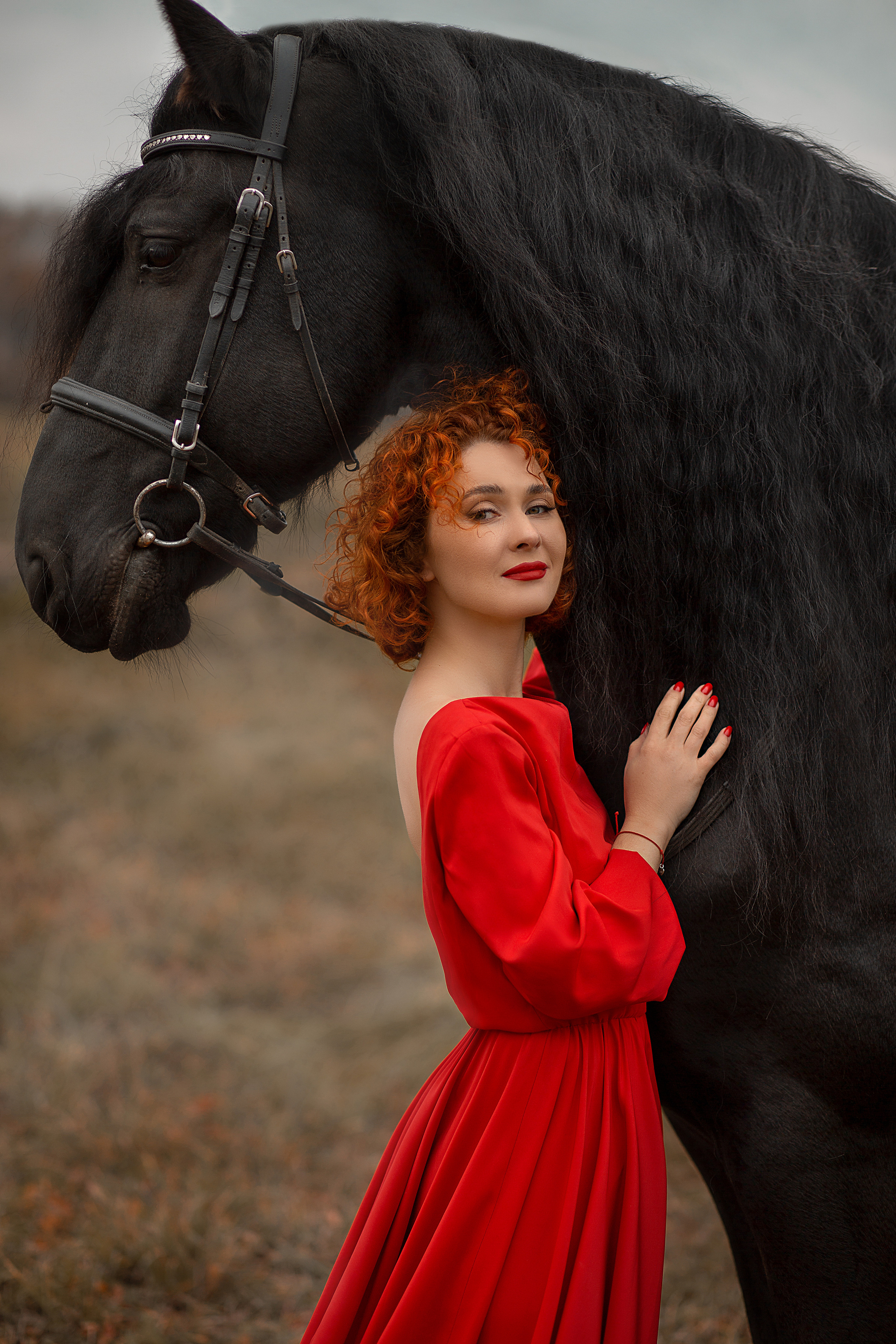 Елена и Доминик (КСК «Курцево»). Фотосессия с лошадьми в Нижнем Новгороде