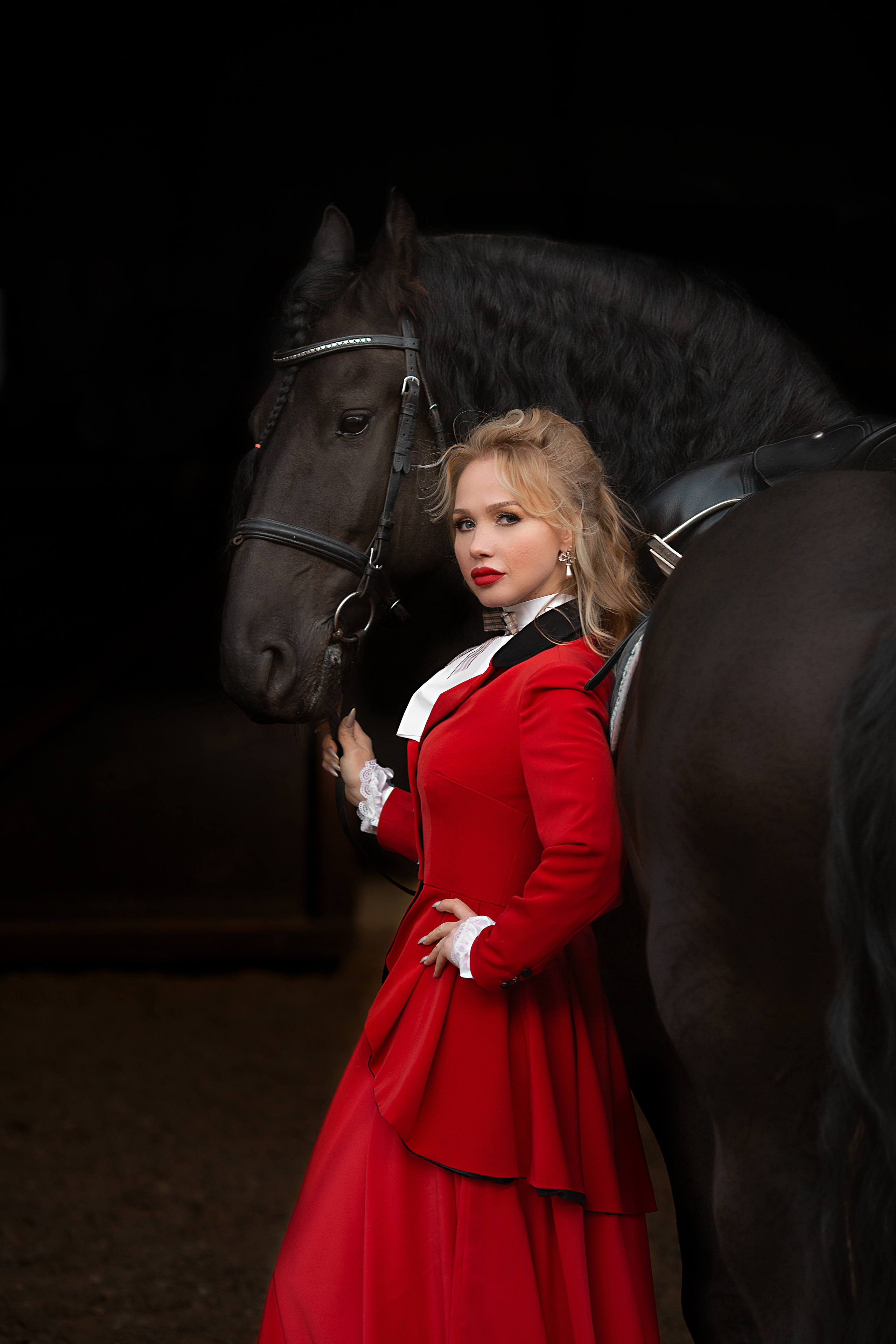 Софья и Доминик (КСК «Курцево»). Фотосессия с лошадьми в Нижнем Новгороде