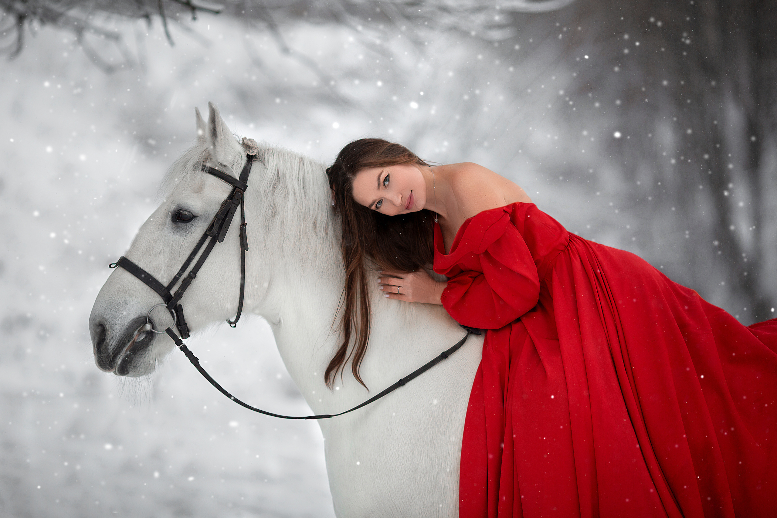 Эльвира и Воробей. Фотосессия с лошадьми в Нижнем Новгороде