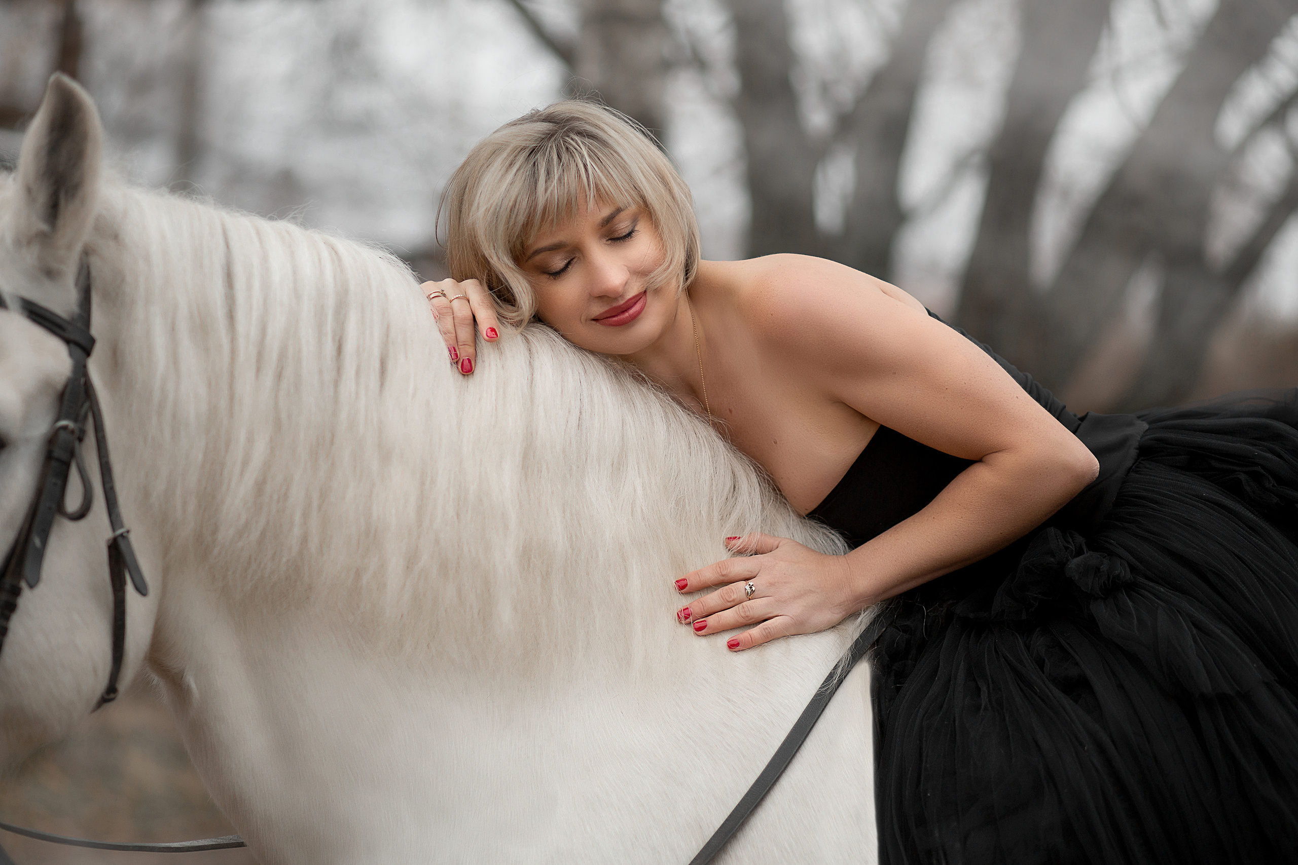 Наталья и Воробей. Фотосессия с лошадьми в Нижнем Новгороде