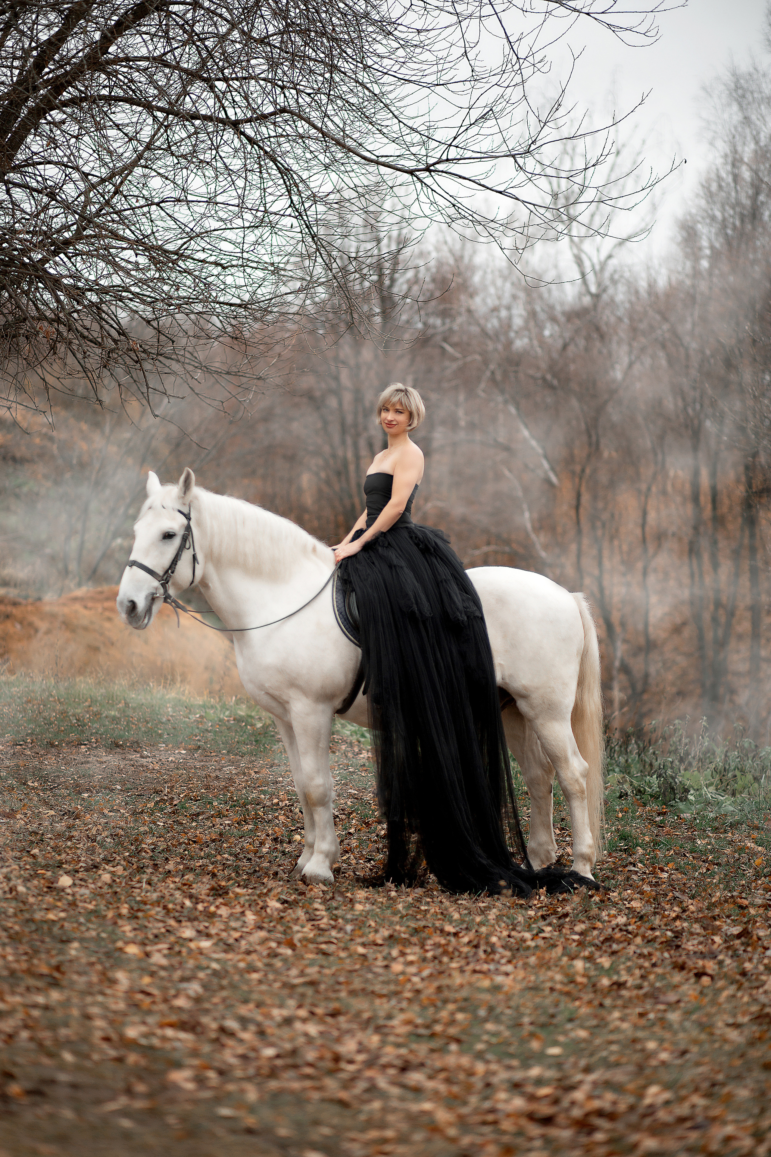Наталья и Воробей. Фотосессия с лошадьми в Нижнем Новгороде