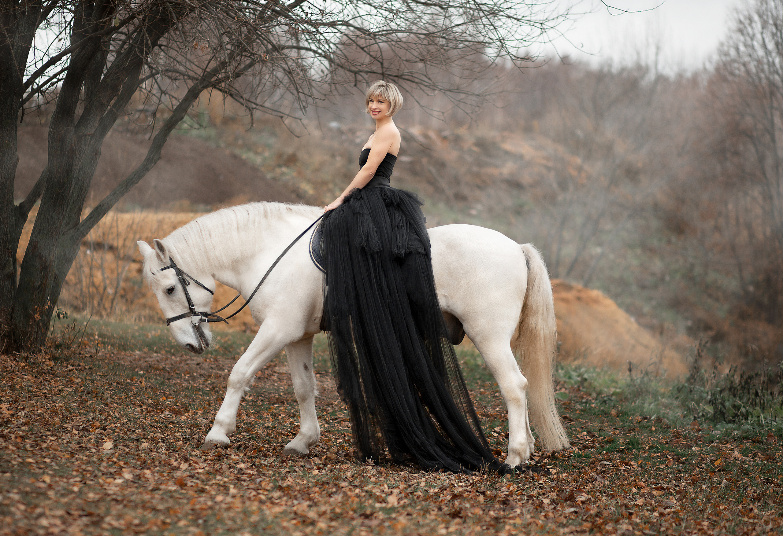 Наталья и Воробей. Фотосессия с лошадьми в Нижнем Новгороде