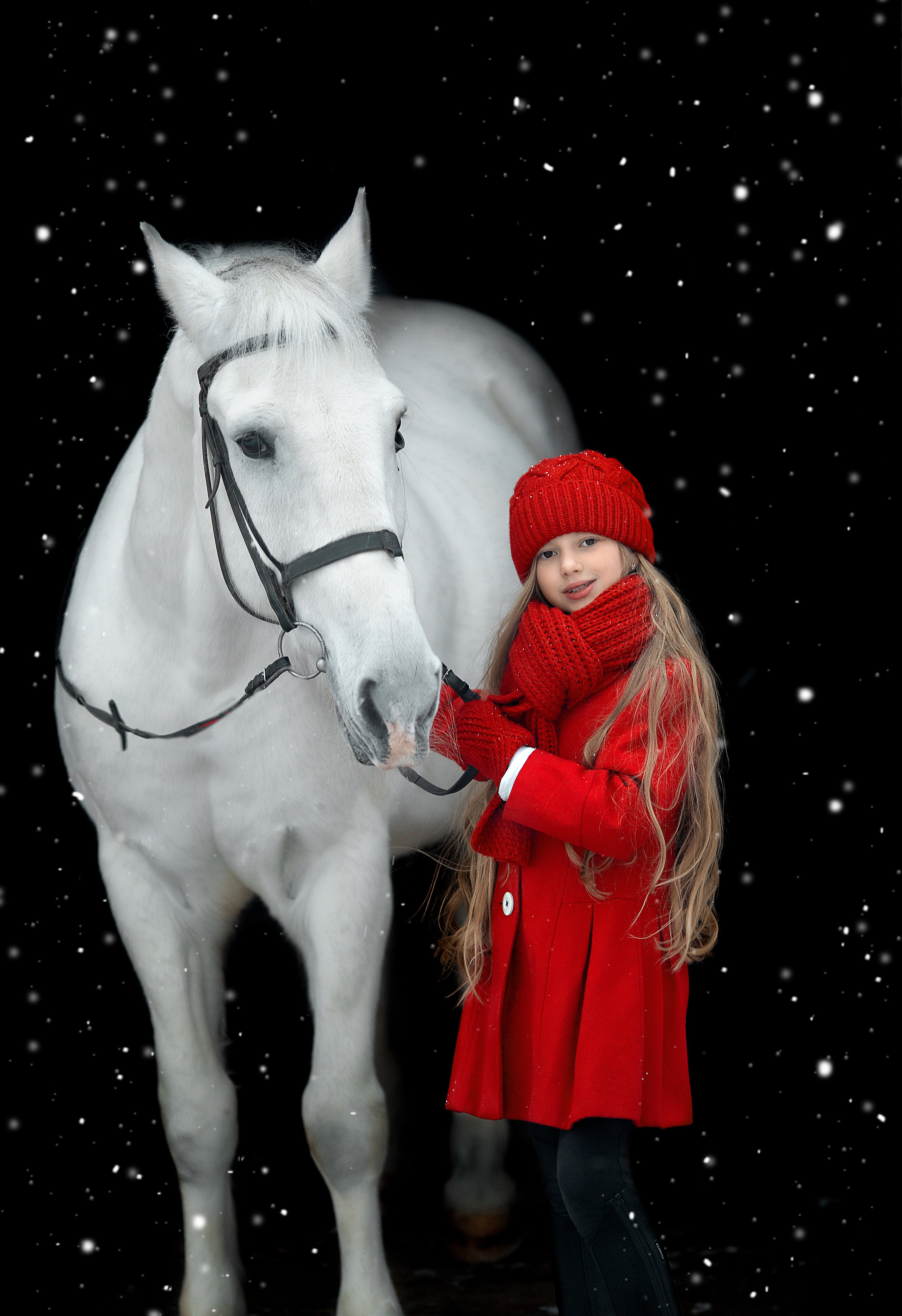 Ева и Воробушек. Фотосессия с лошадьми в Нижнем Новгороде
