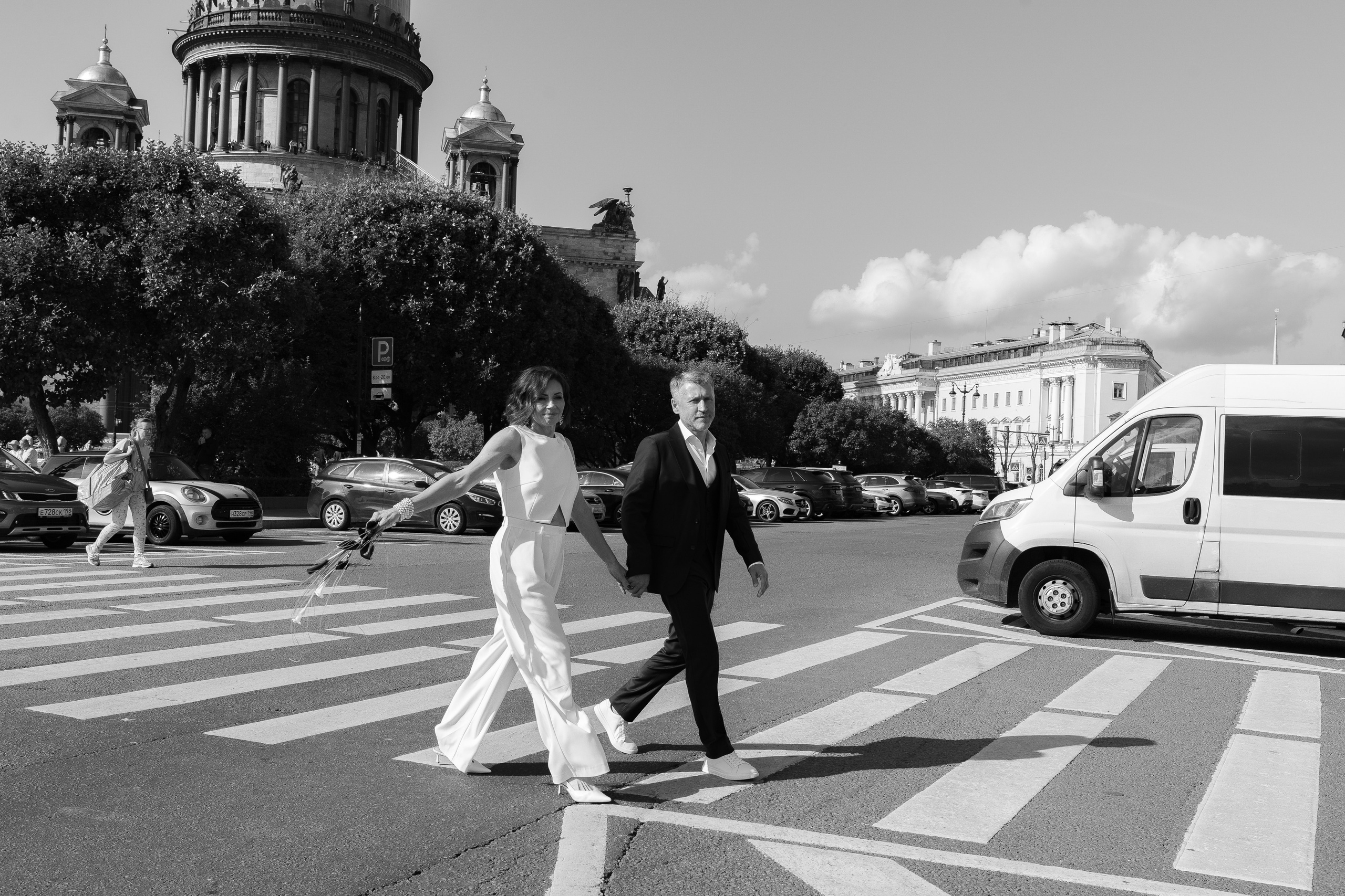 Свадьба Ольги и Дениса — церемония на Фурштатской и прогулка у Исаакия. Свадебный фотограф Дмитрий Родионов — Санкт-Петербург и Ленинградская область