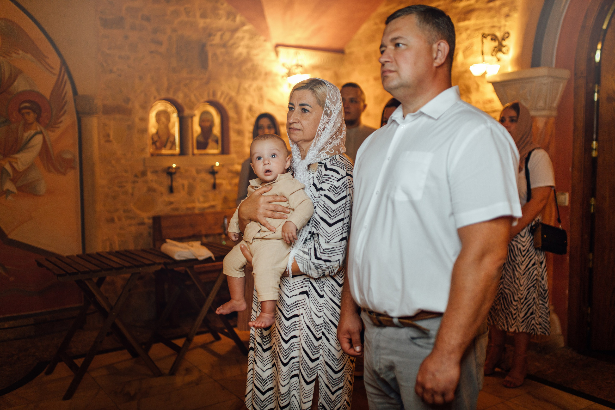 Таинство крещения Егора, Держаный храм, Елисаветенский монастырь, Минск