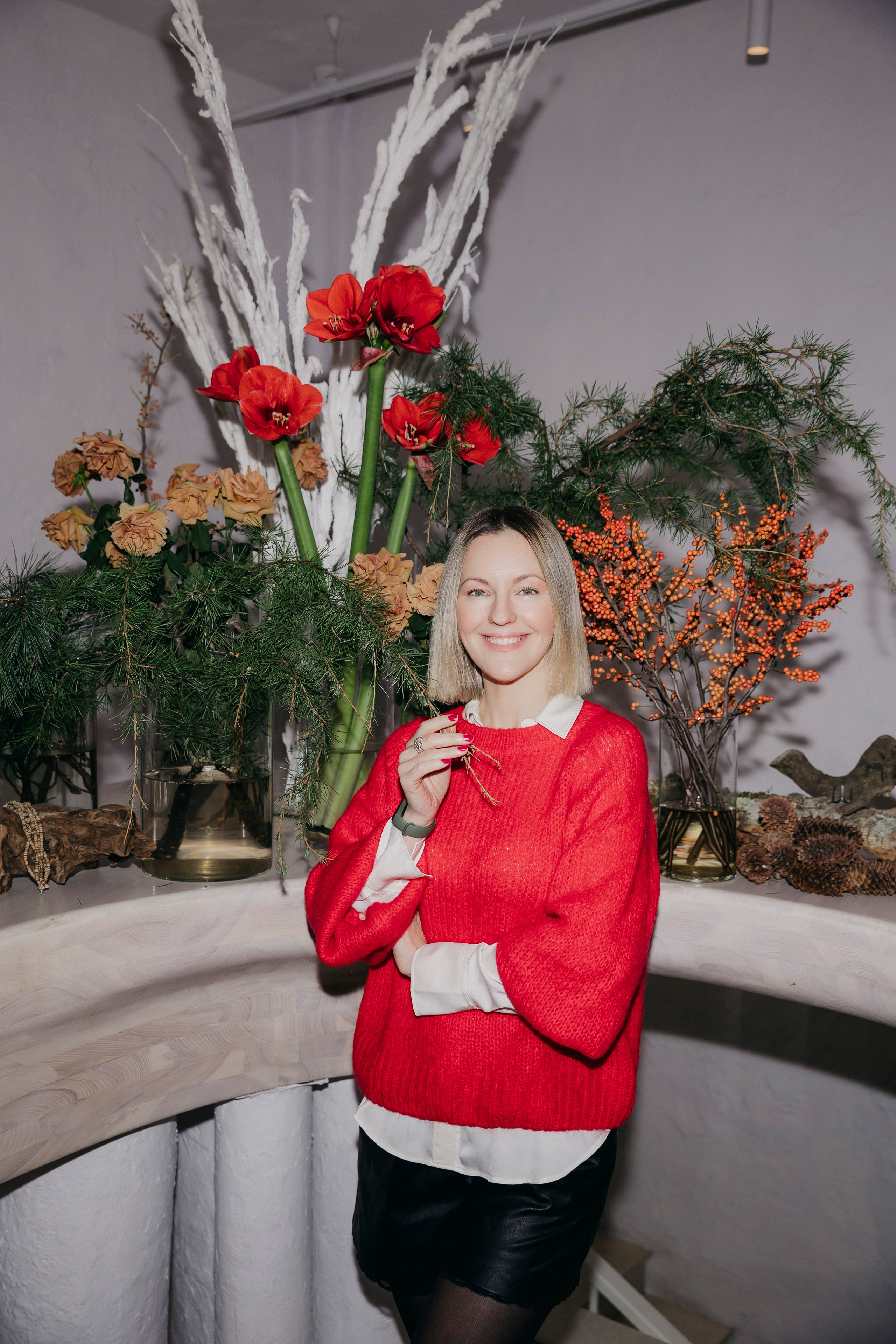 Яна Крайнова на бранче-знакомтве с Паруйром Минасяном