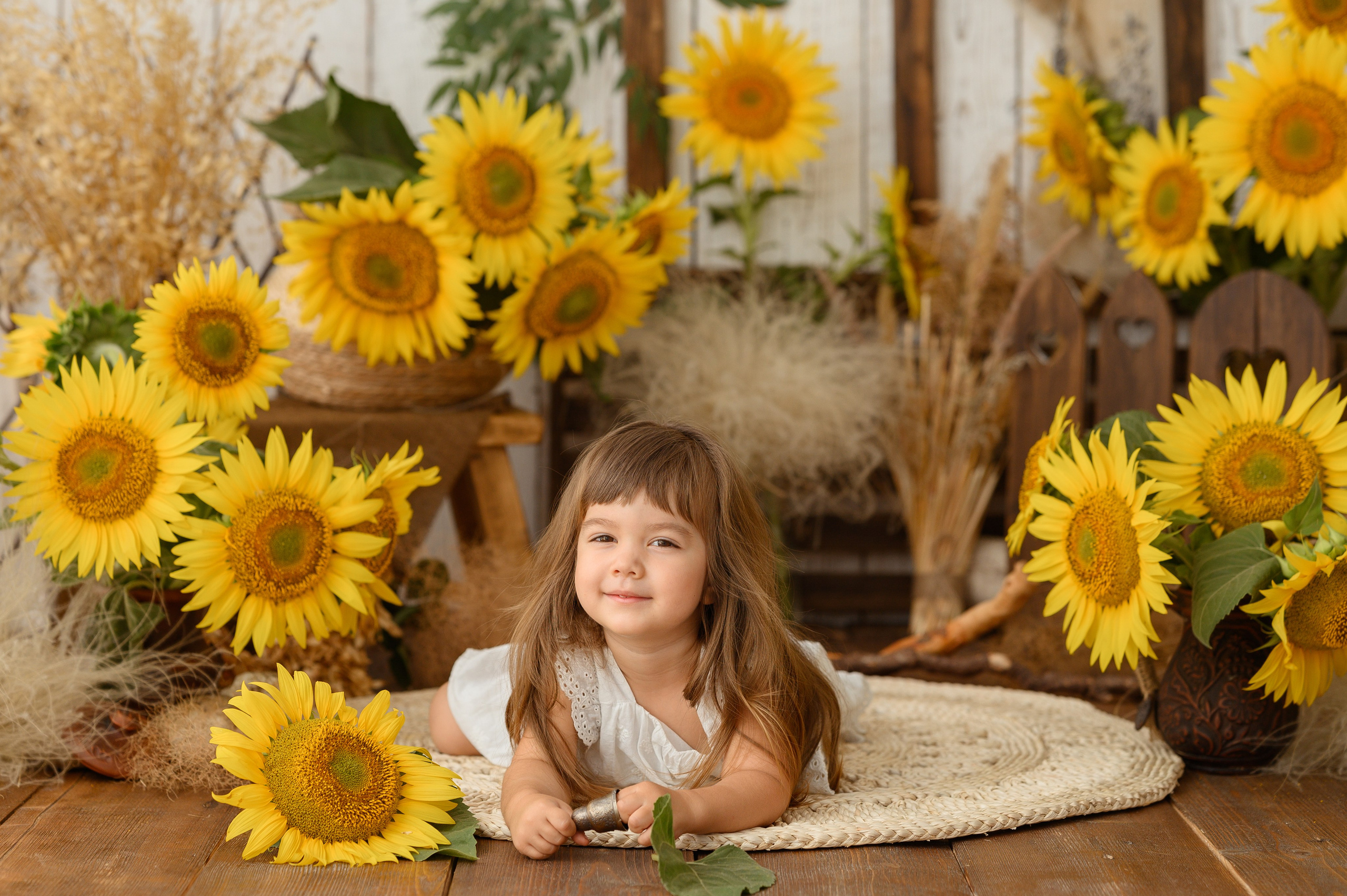 Альмина и подсолнухи. Детский и семейный фотограф Ирина Гладких