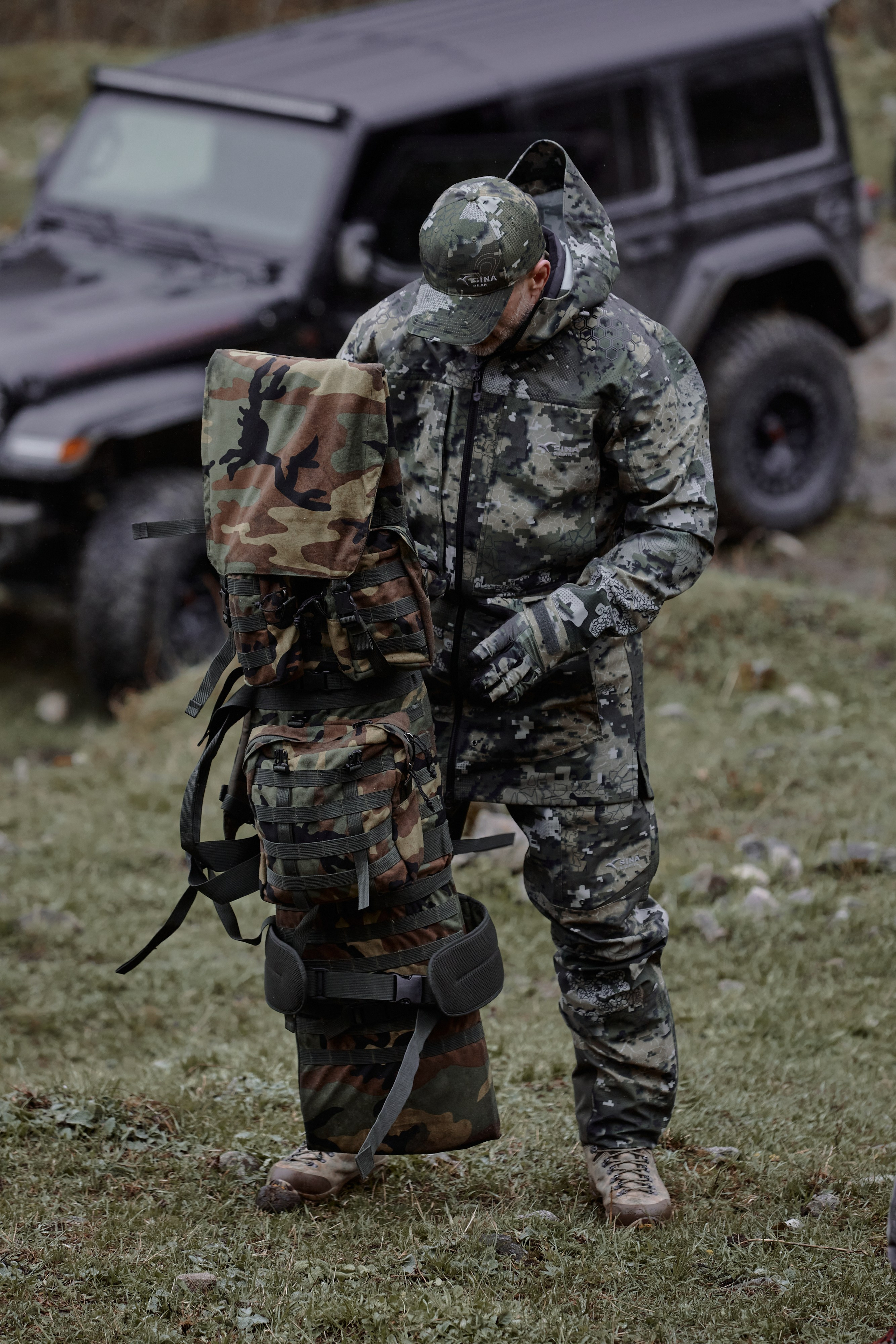 Съемка для бренда охотничьей одежды под ключ. Фотограф Продюсер в горах КБР / Москва Нальчик Горы