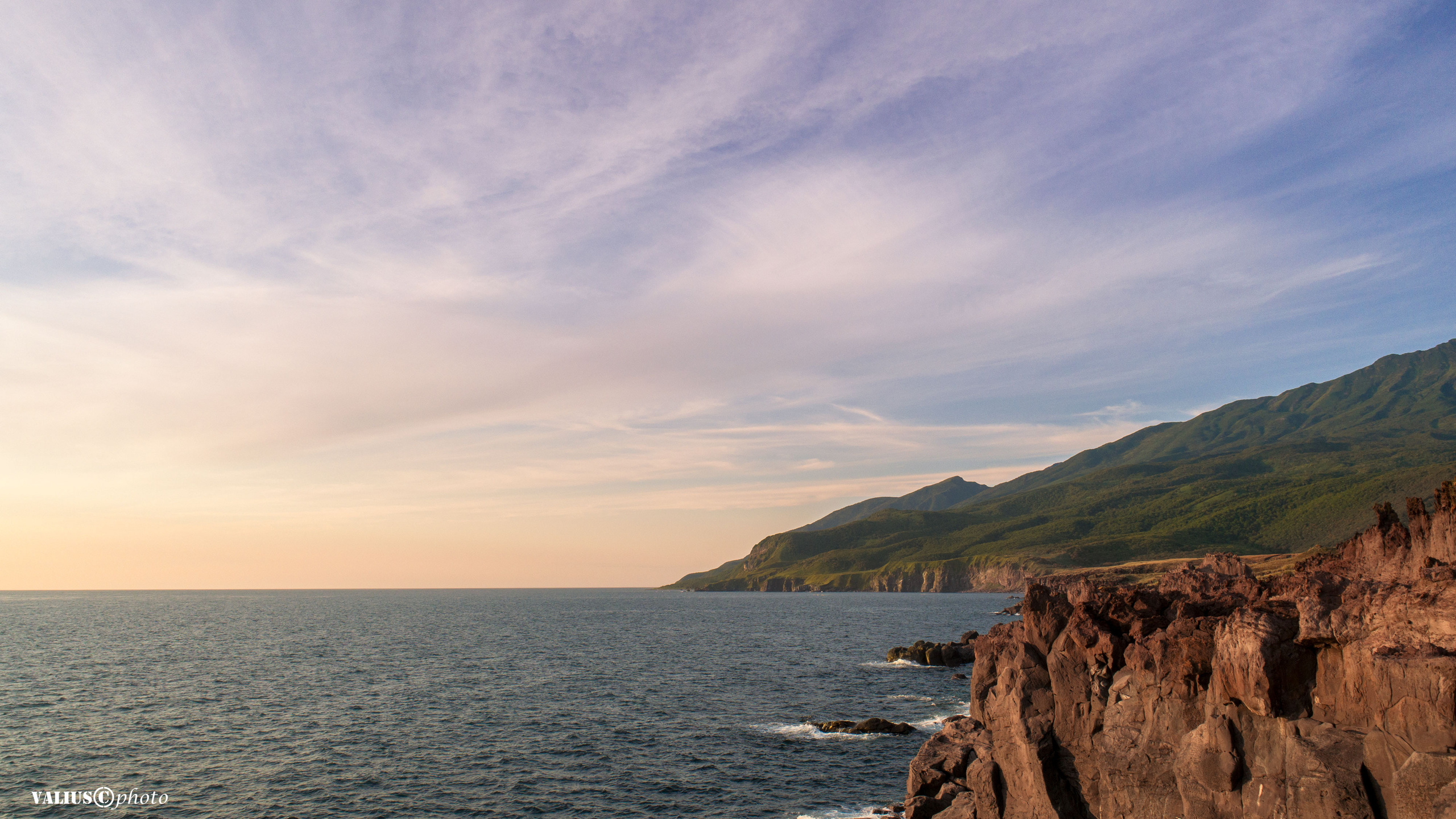 Итуруп. Остров России. Плато Янкито. Охотское море закат