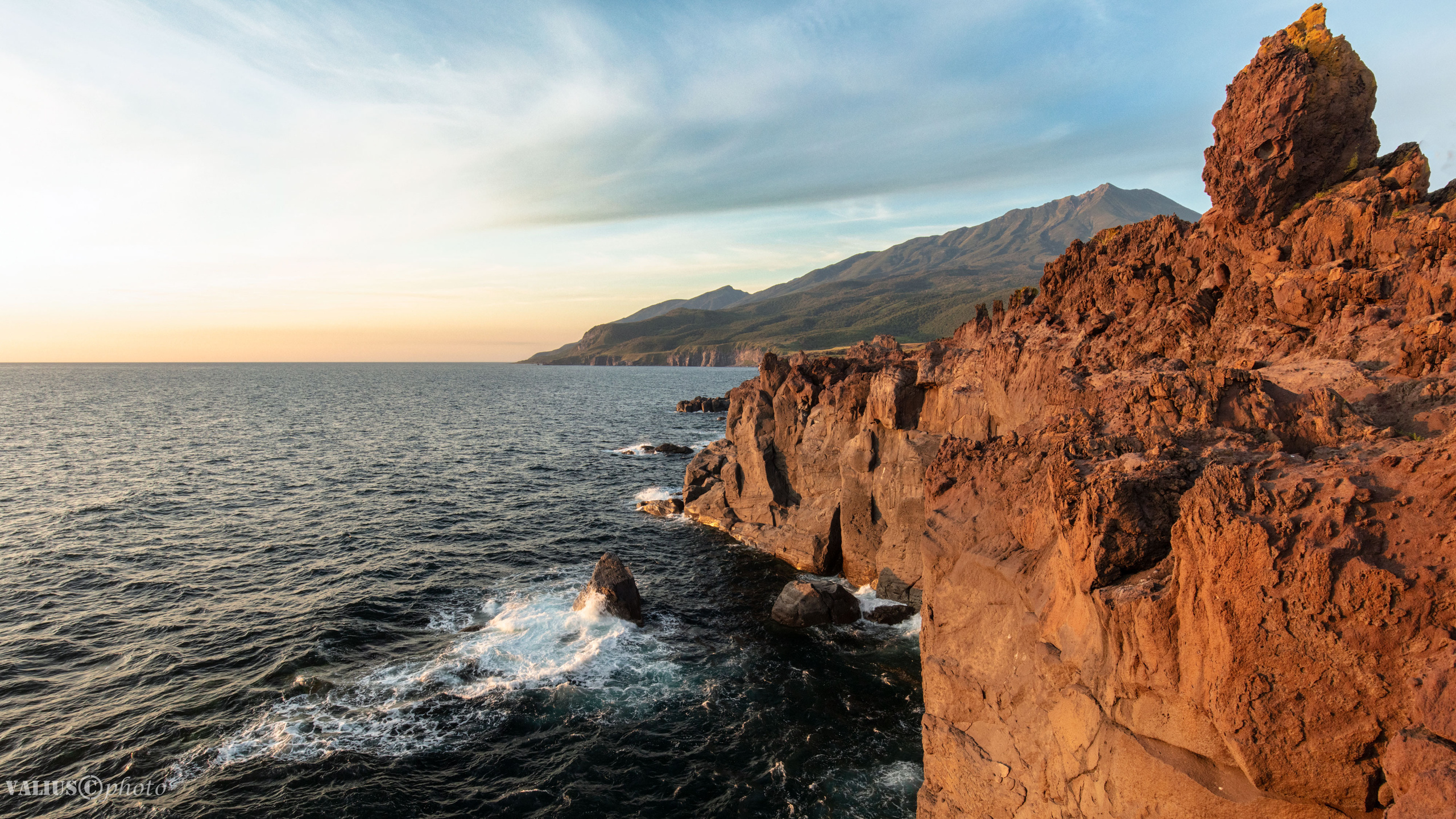 Итуруп. Остров России. Плато Янкито. Охотское море закат