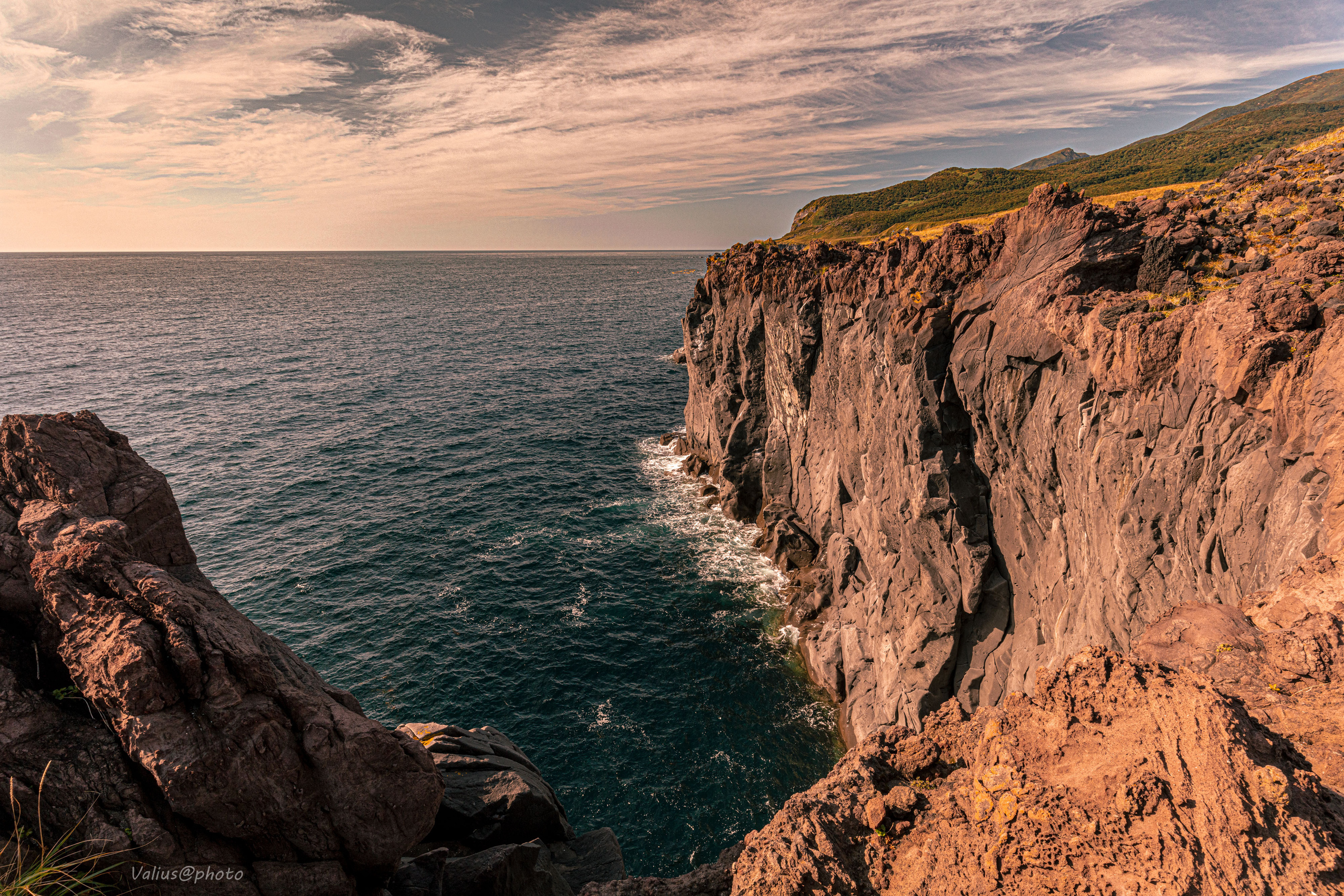 Итуруп. Остров России. Плато Янкито. Охотское море закат