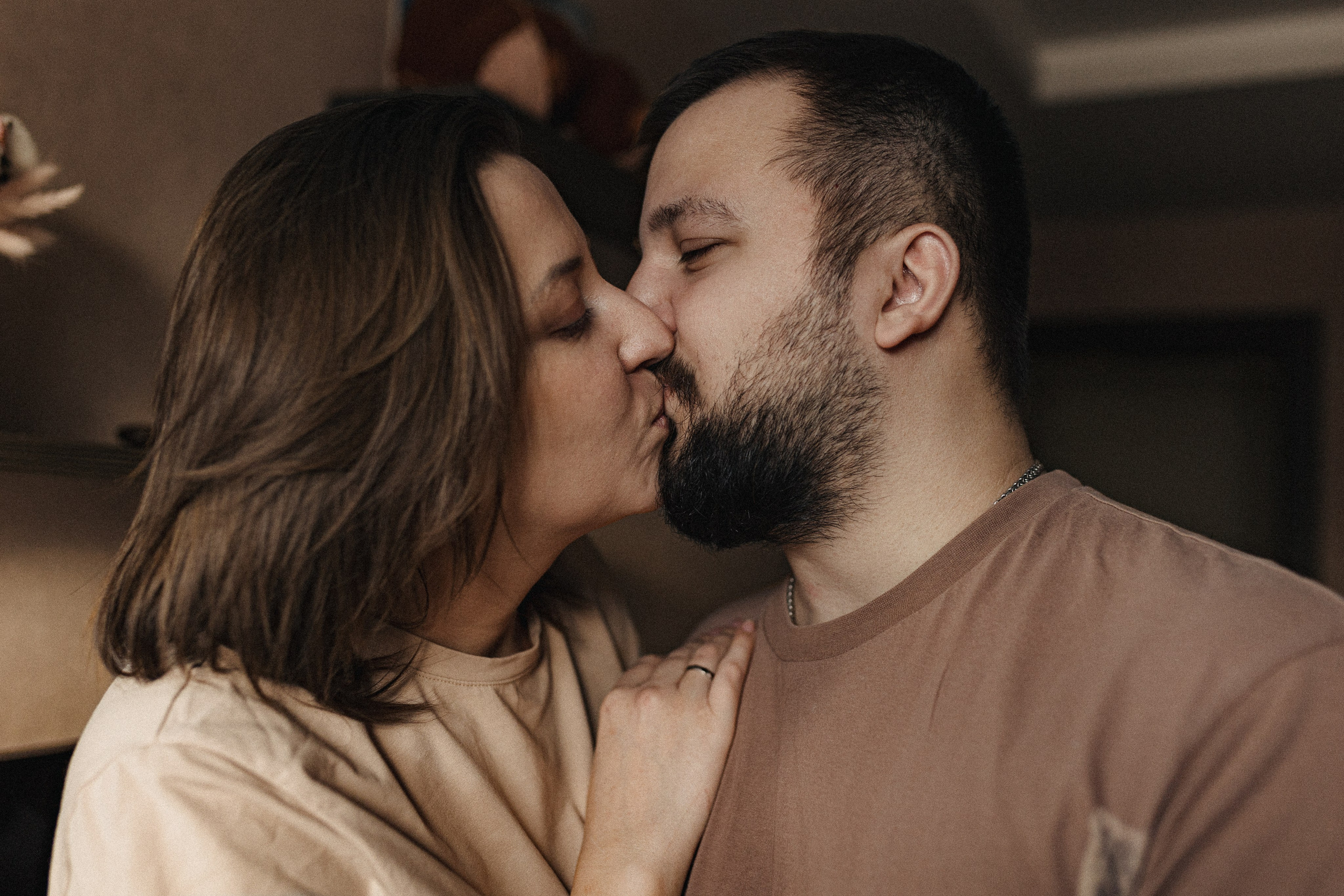 Домашняя семейная фотосессия с малышом. Портретный и семейный фотограф в Москве Мария Рослякова