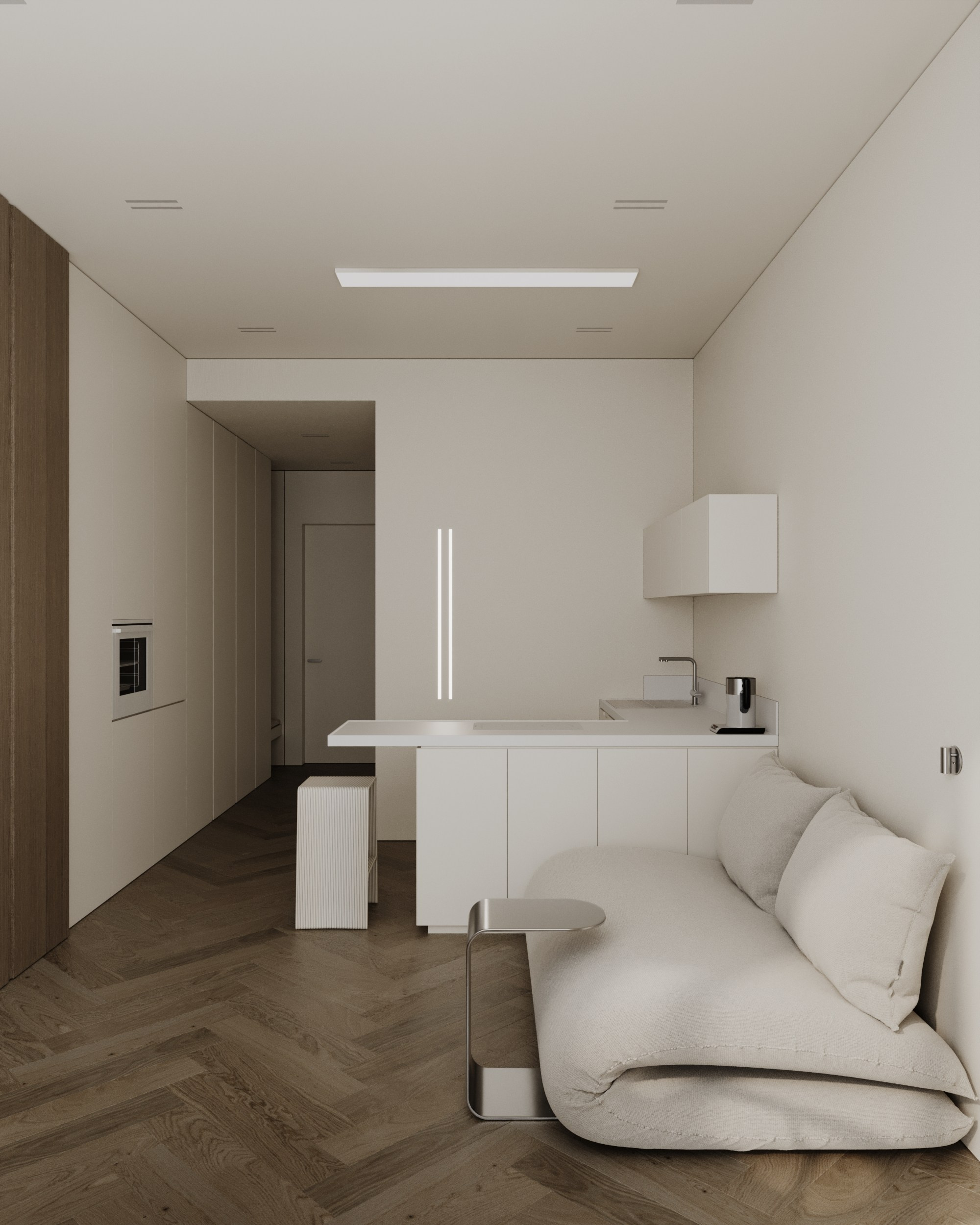 SOLE HILLS /50 sq m /23'. Интерьерное ателье numéro а